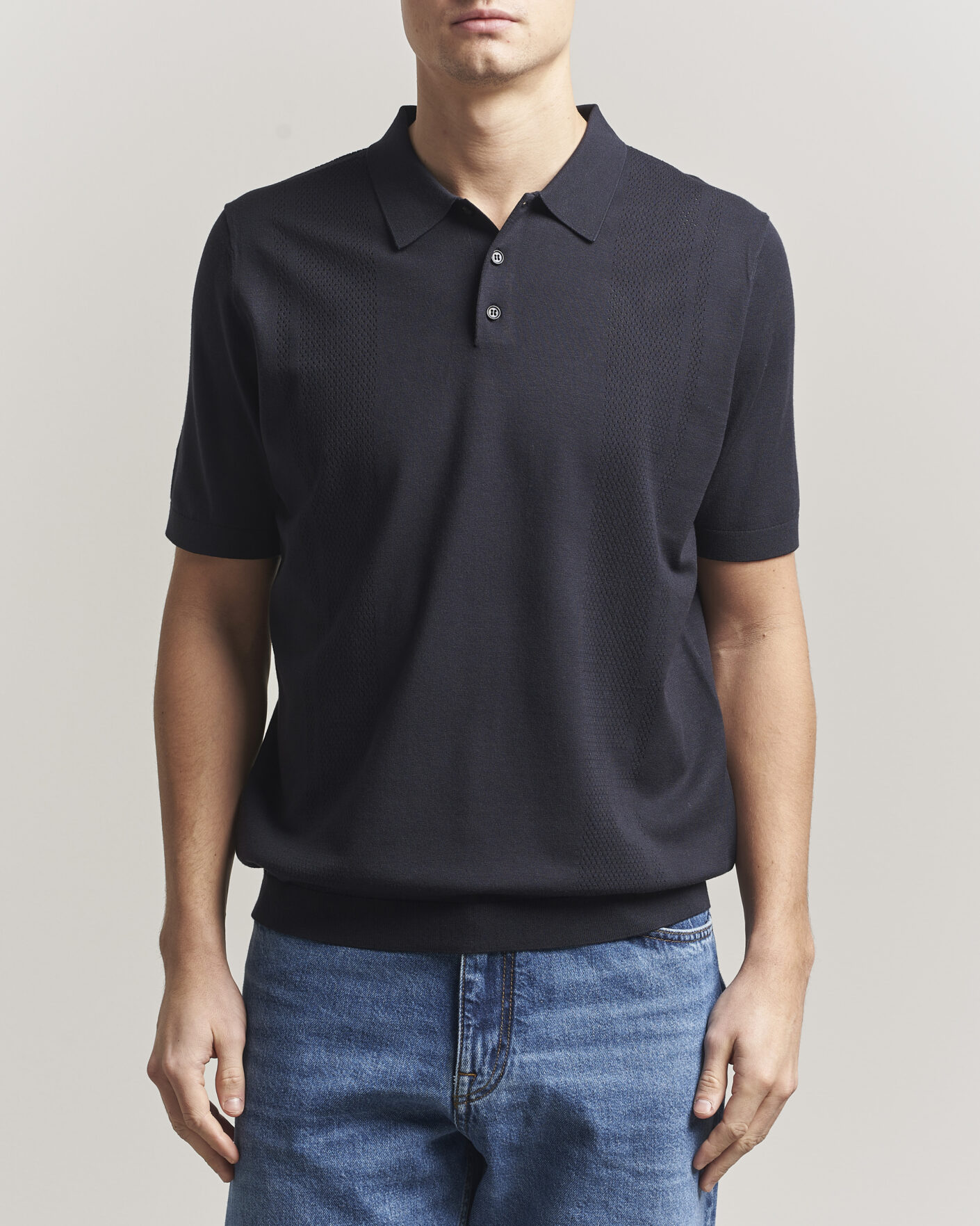 Herr | Pikéer | J.Lindeberg | Reymond Knit Polo JL Navy