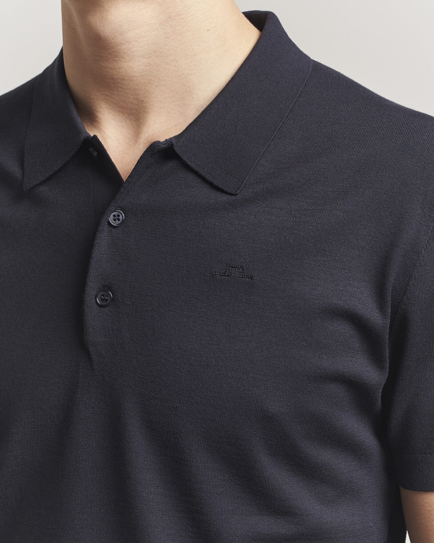 Herr | Pikéer | J.Lindeberg | Ridge Knitted Polo JL Navy