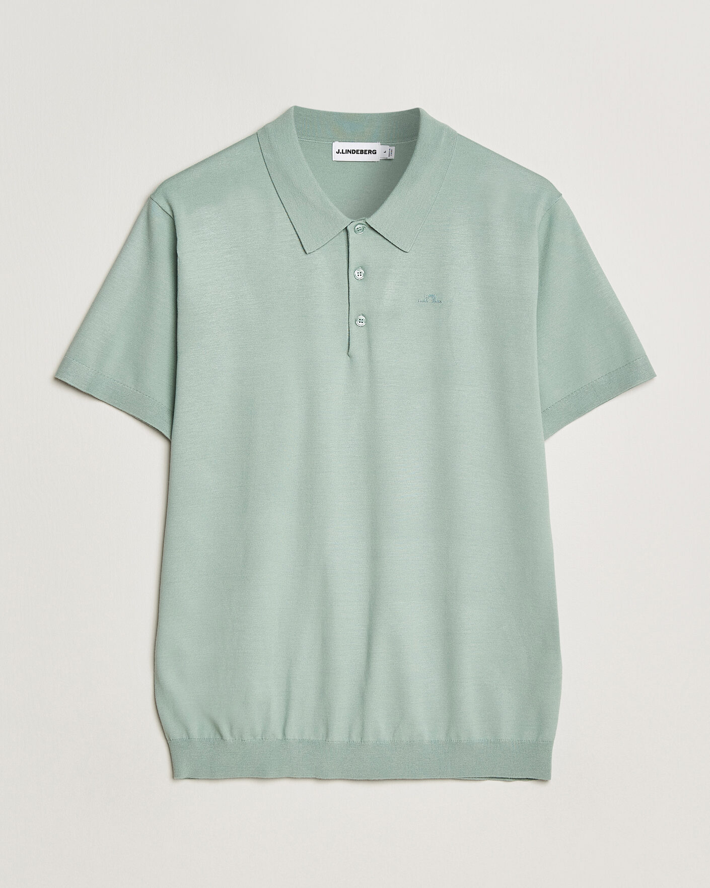 Herr | Pikéer | J.Lindeberg | Ridge Knitted Polo Jadeite
