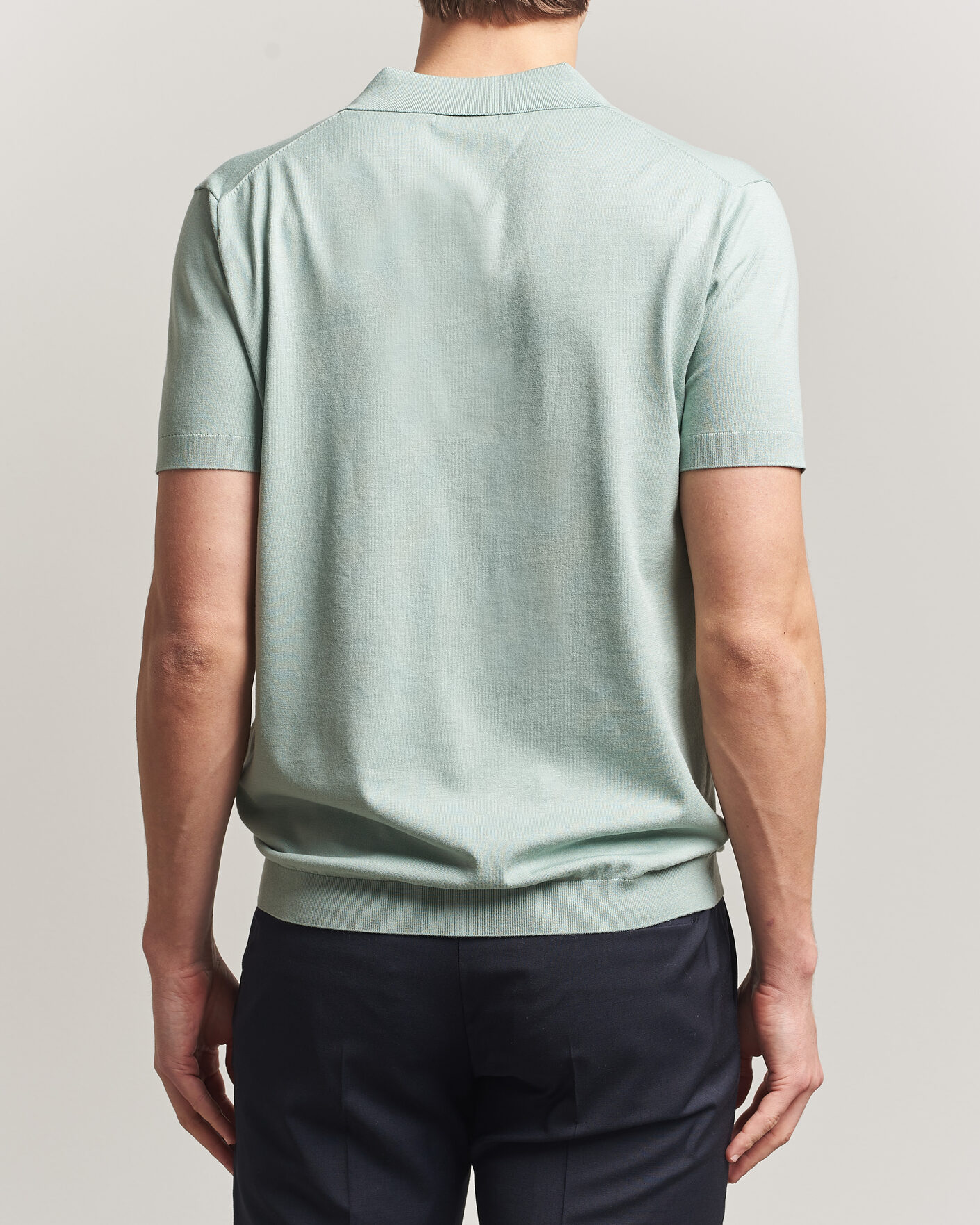 Herr | Pikéer | J.Lindeberg | Ridge Knitted Polo Jadeite