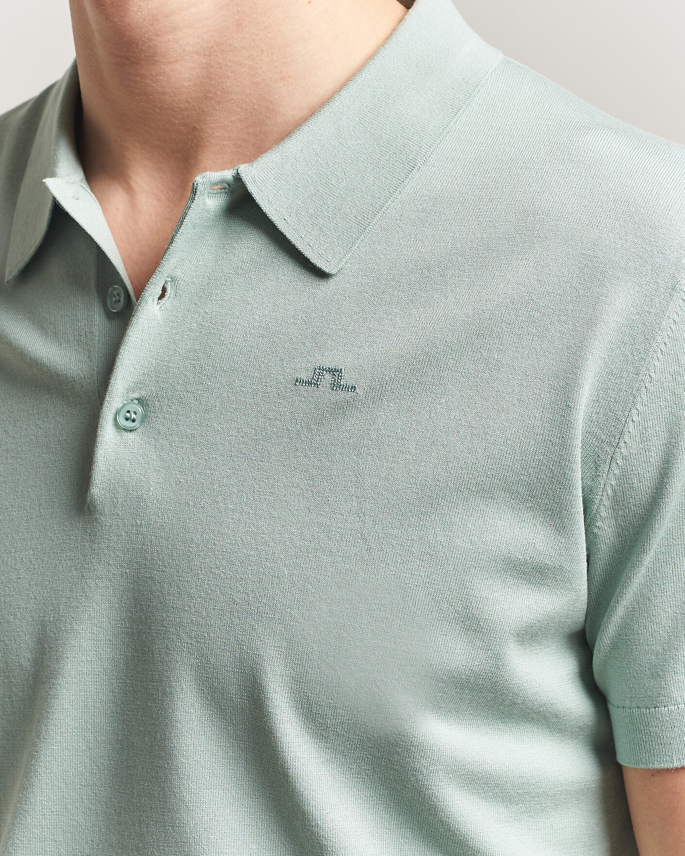 Herr | Pikéer | J.Lindeberg | Ridge Knitted Polo Jadeite