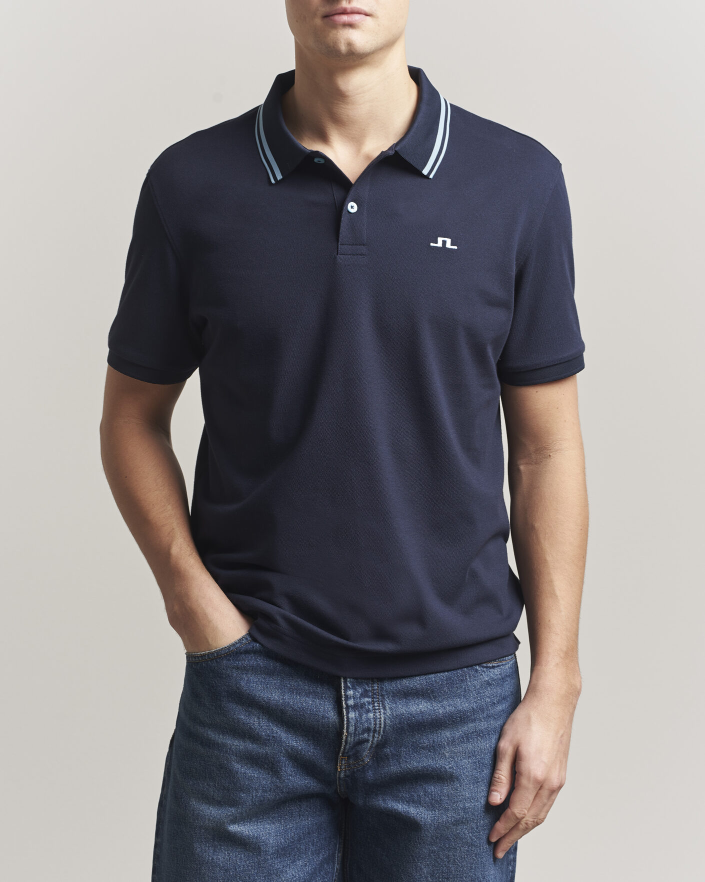 Herr | Pikéer | J.Lindeberg | Joey Tipping Polo JL Navy