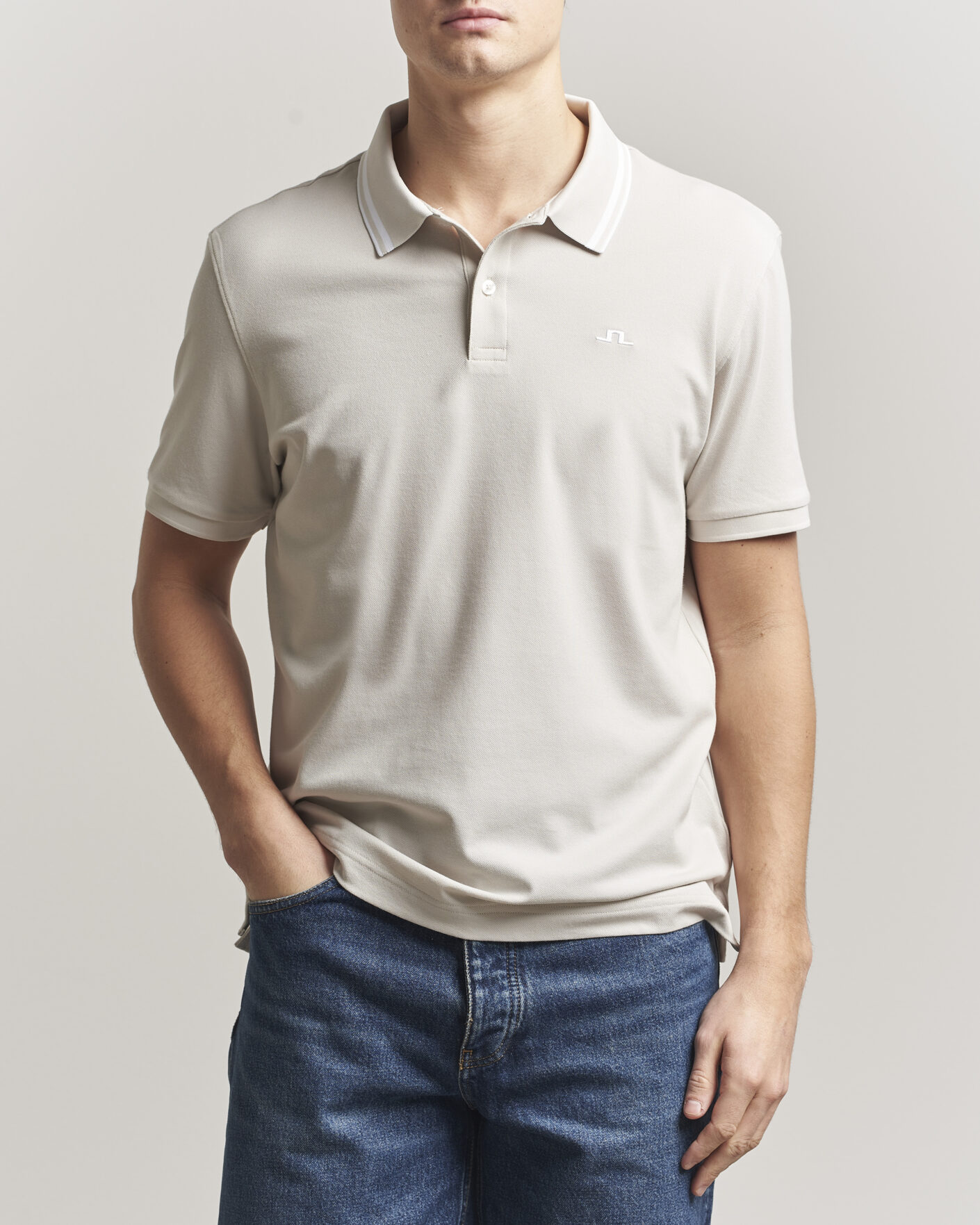 Herr | Pikéer | J.Lindeberg | Joey Tipping Polo Moonbeam