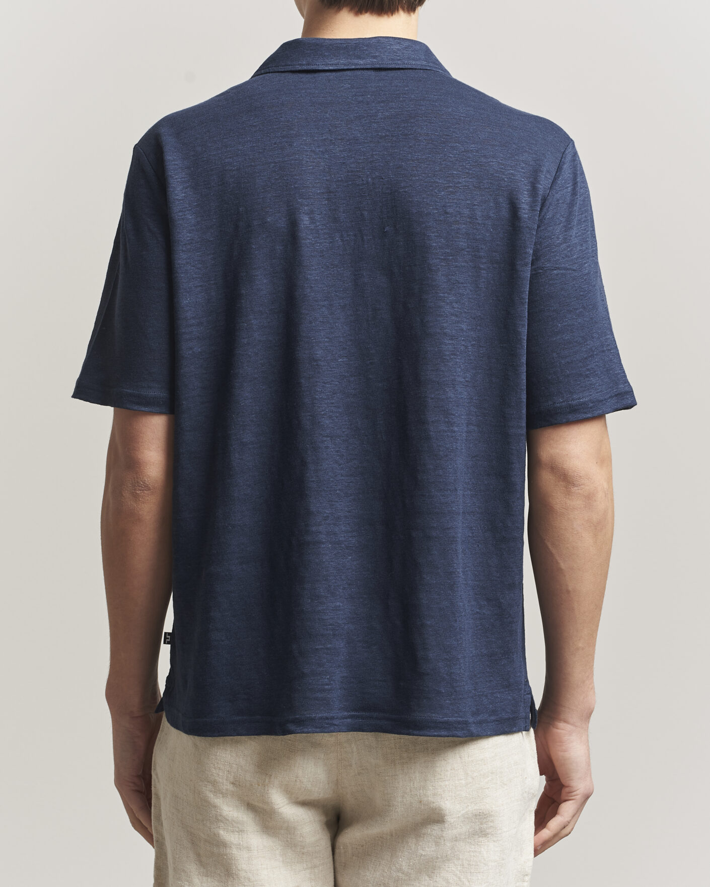 Herr | Pikéer | J.Lindeberg | Roy Linen Polo JL Navy