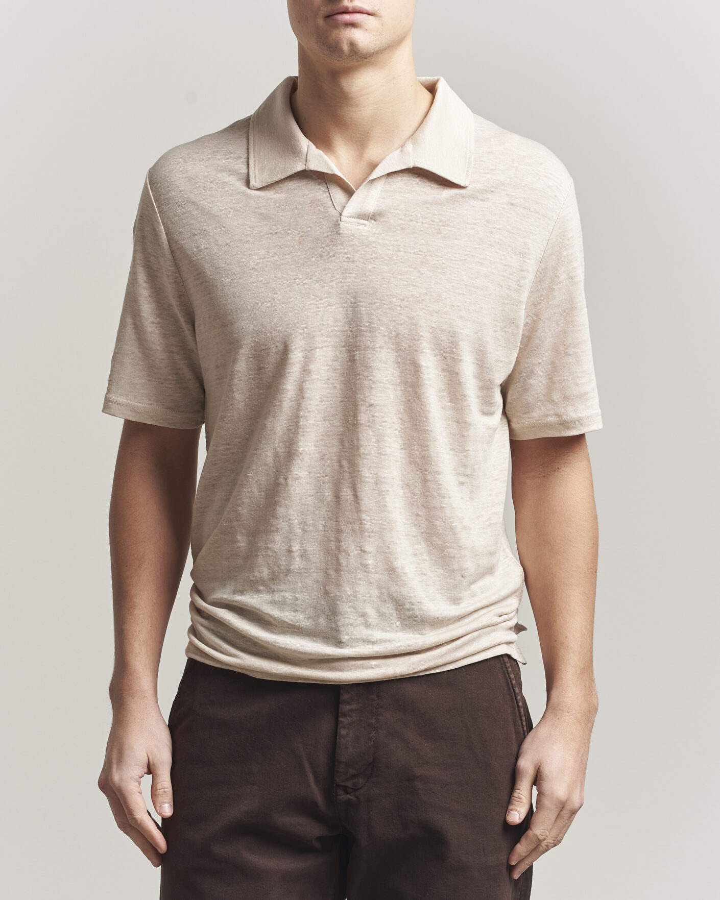 Herr | Pikéer | J.Lindeberg | Roy Linen Polo Moonbeam