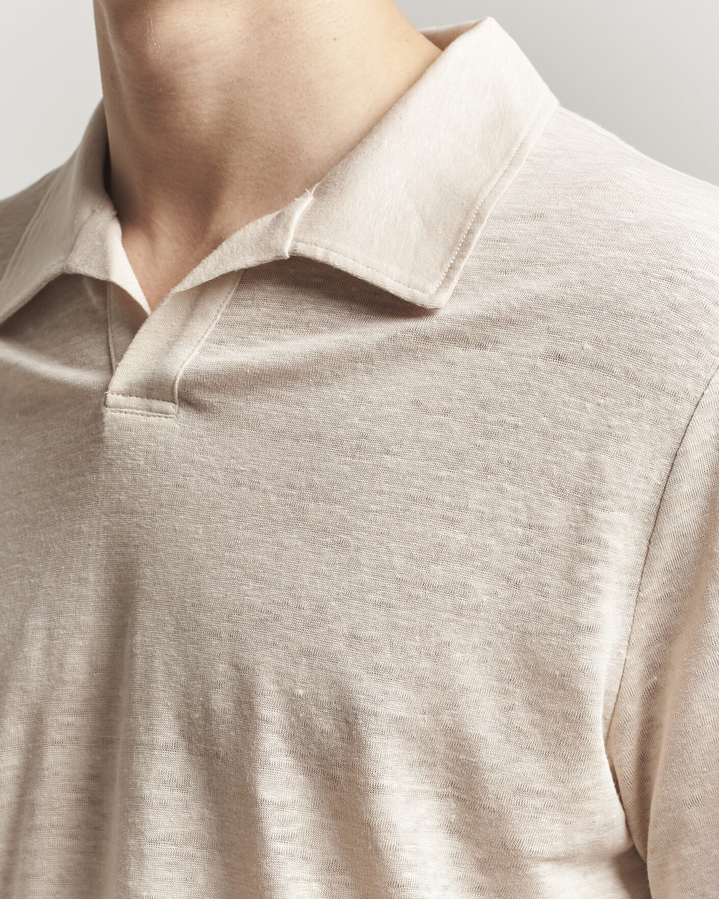 Herr | Pikéer | J.Lindeberg | Roy Linen Polo Moonbeam