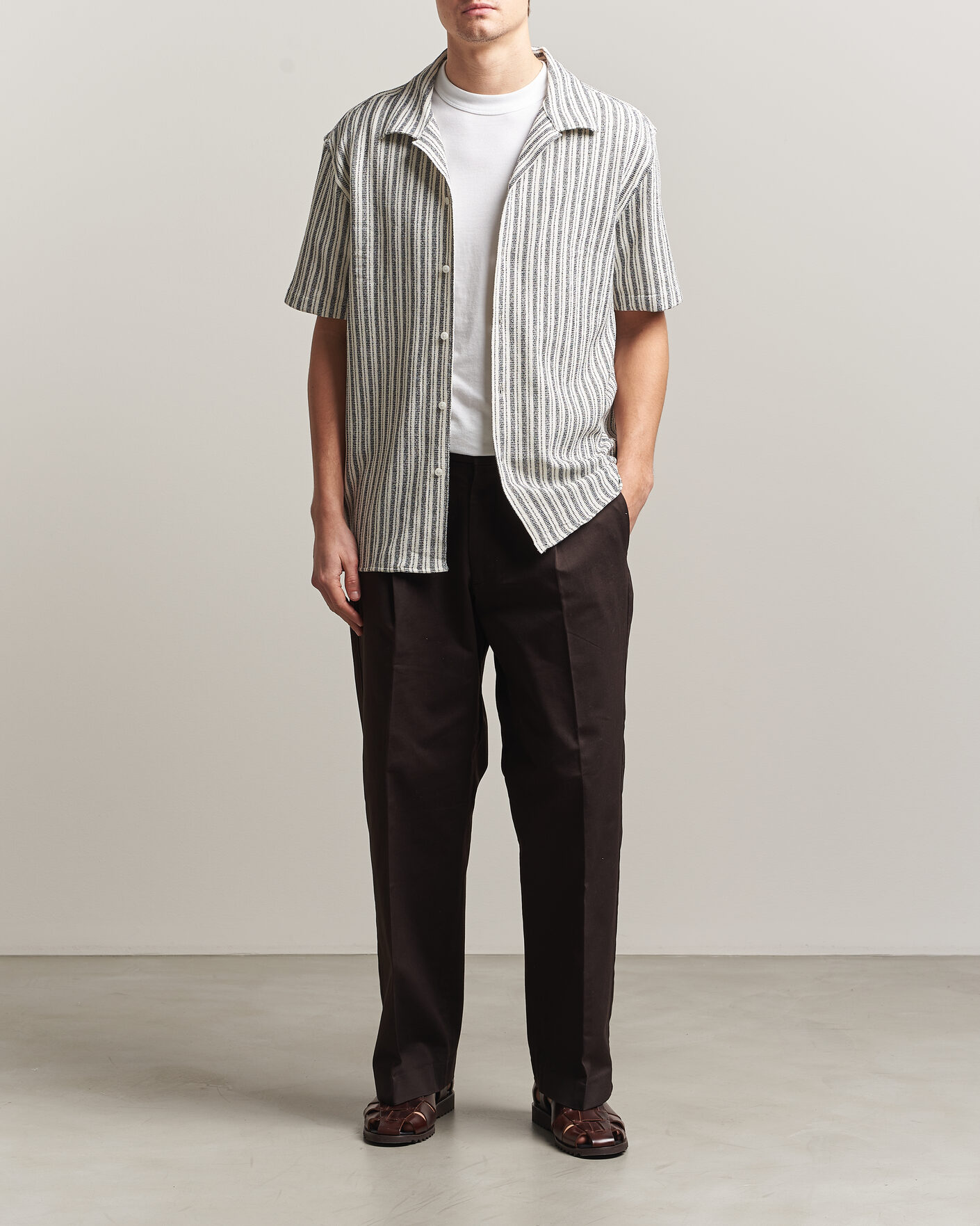 Herr | Skjortor | J.Lindeberg | Elio Structure Resort Shirt JL Navy