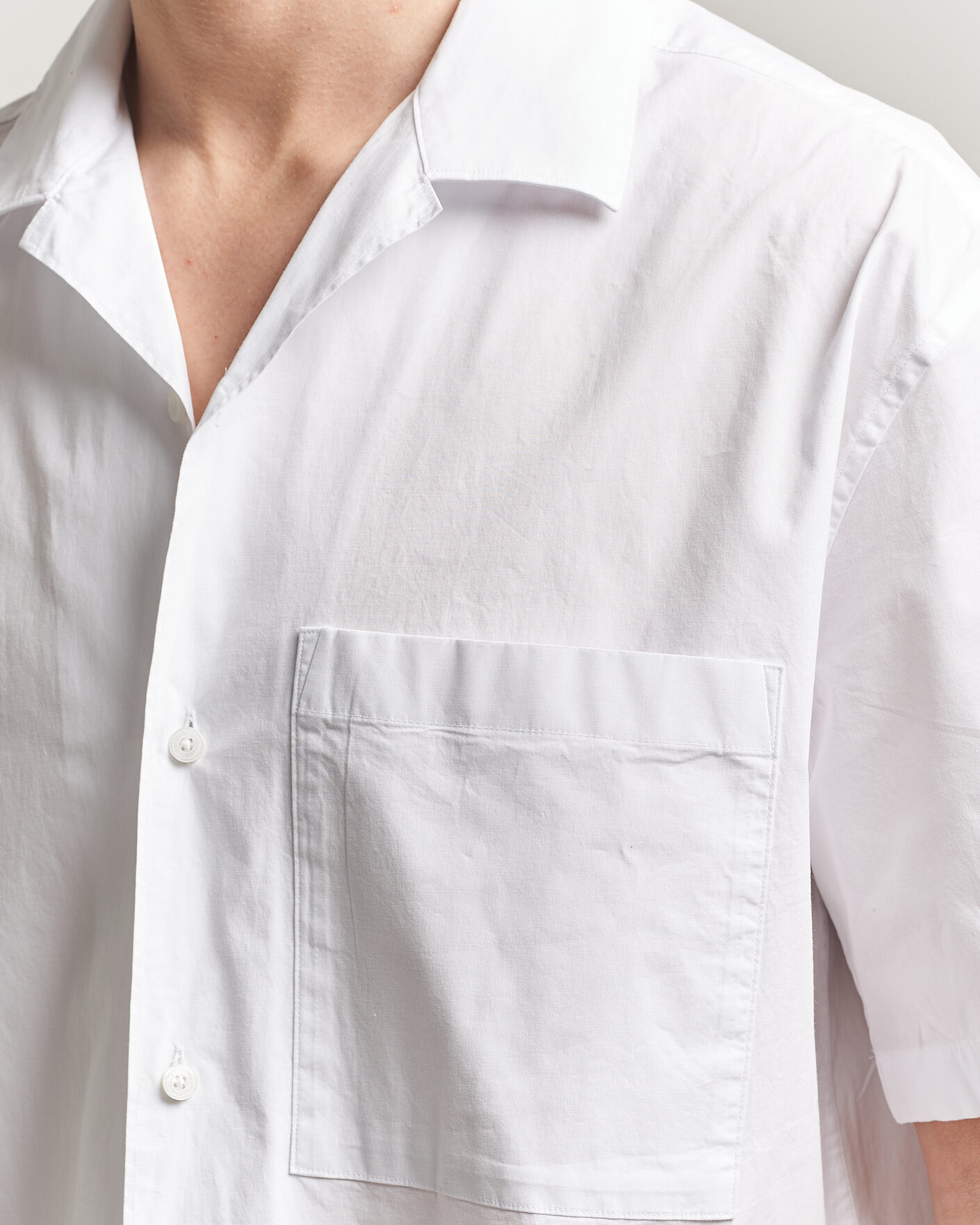 Herr | Skjortor | J.Lindeberg | Ellis Cotton Resort Shirt White