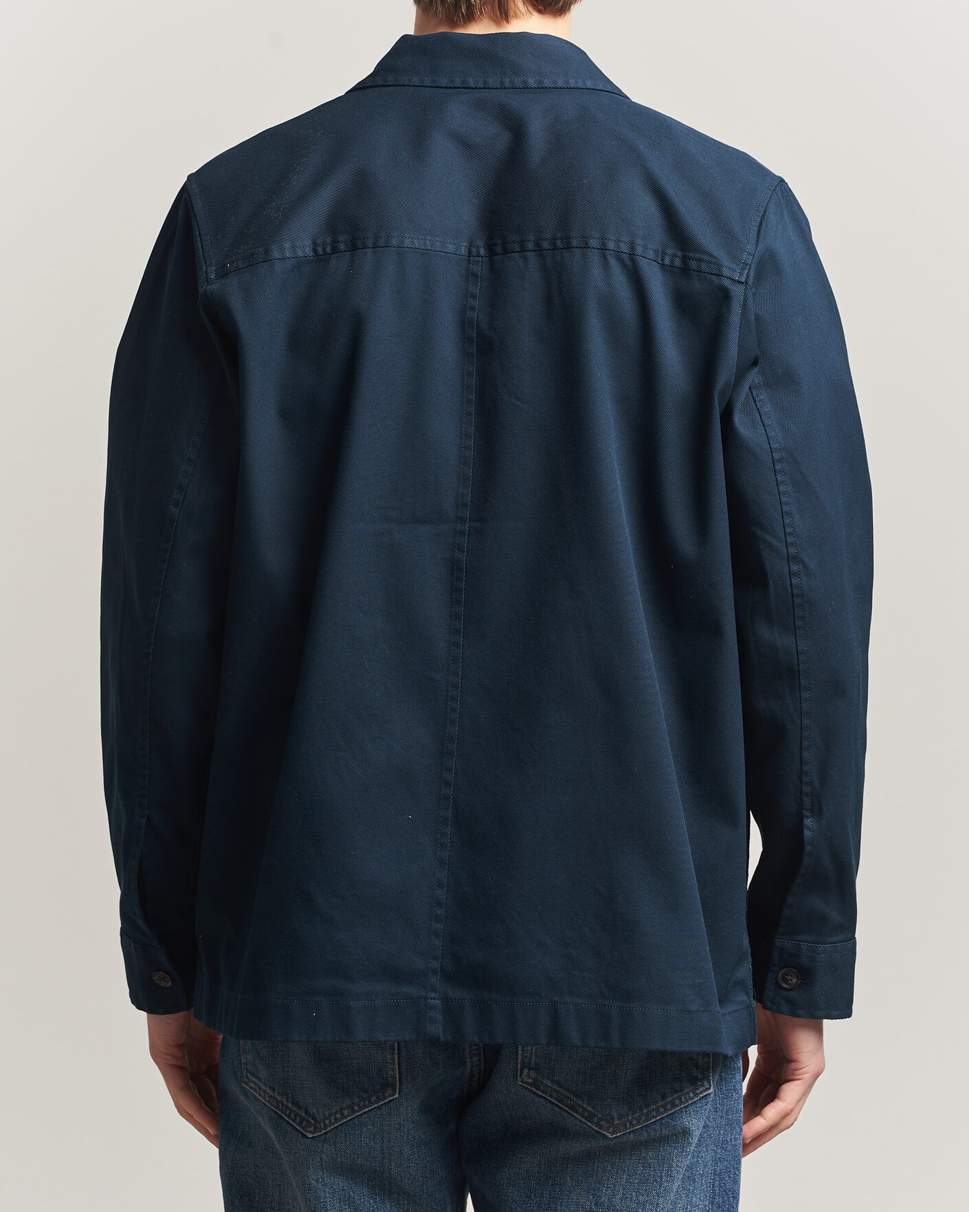 Herr | Skjortor | J.Lindeberg | Easton Cotton Overshirt JL Navy