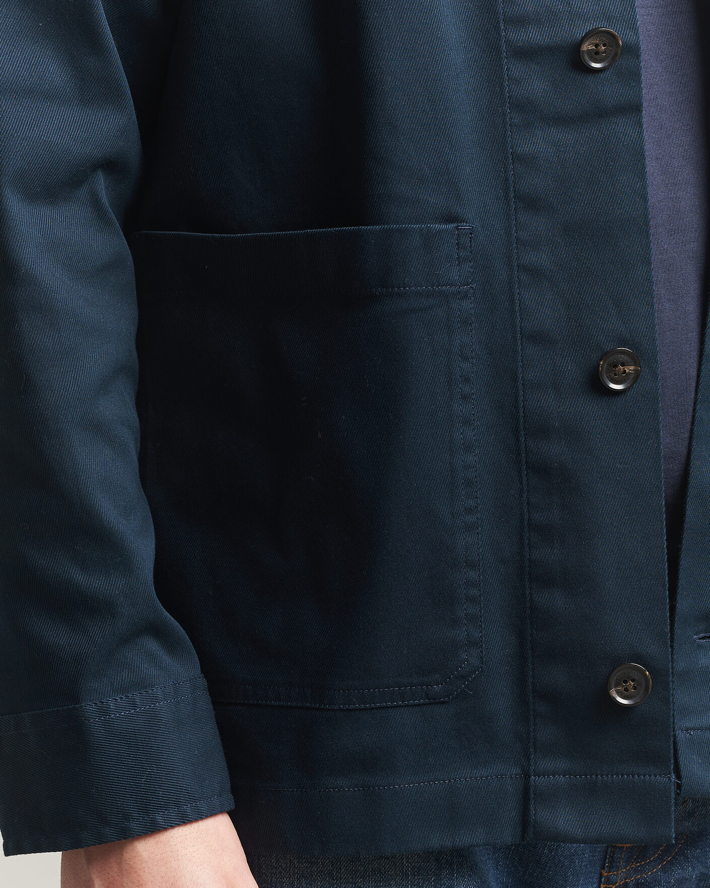 Herr | Skjortor | J.Lindeberg | Easton Cotton Overshirt JL Navy