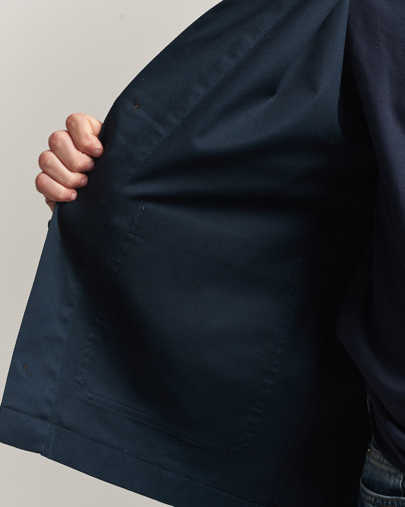 Herr | Skjortor | J.Lindeberg | Easton Cotton Overshirt JL Navy