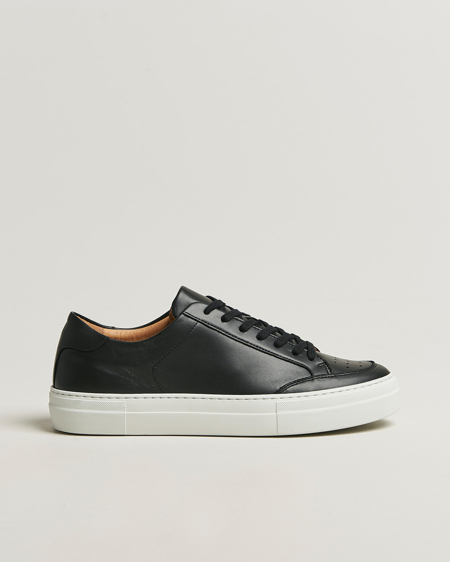 Herr | Sneakers | J.Lindeberg | Art Signature Leather Sneaker Black
