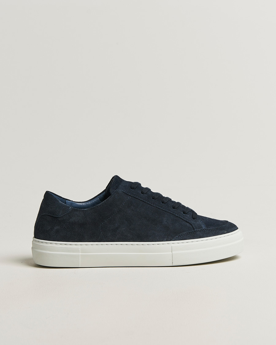 Herr | Sneakers | J.Lindeberg | Art Signature Suede Sneaker JL Navy