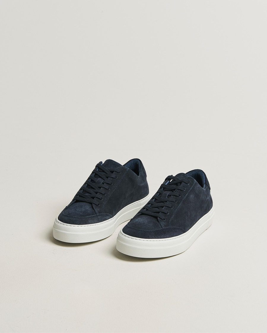 Herr | Sneakers | J.Lindeberg | Art Signature Suede Sneaker JL Navy