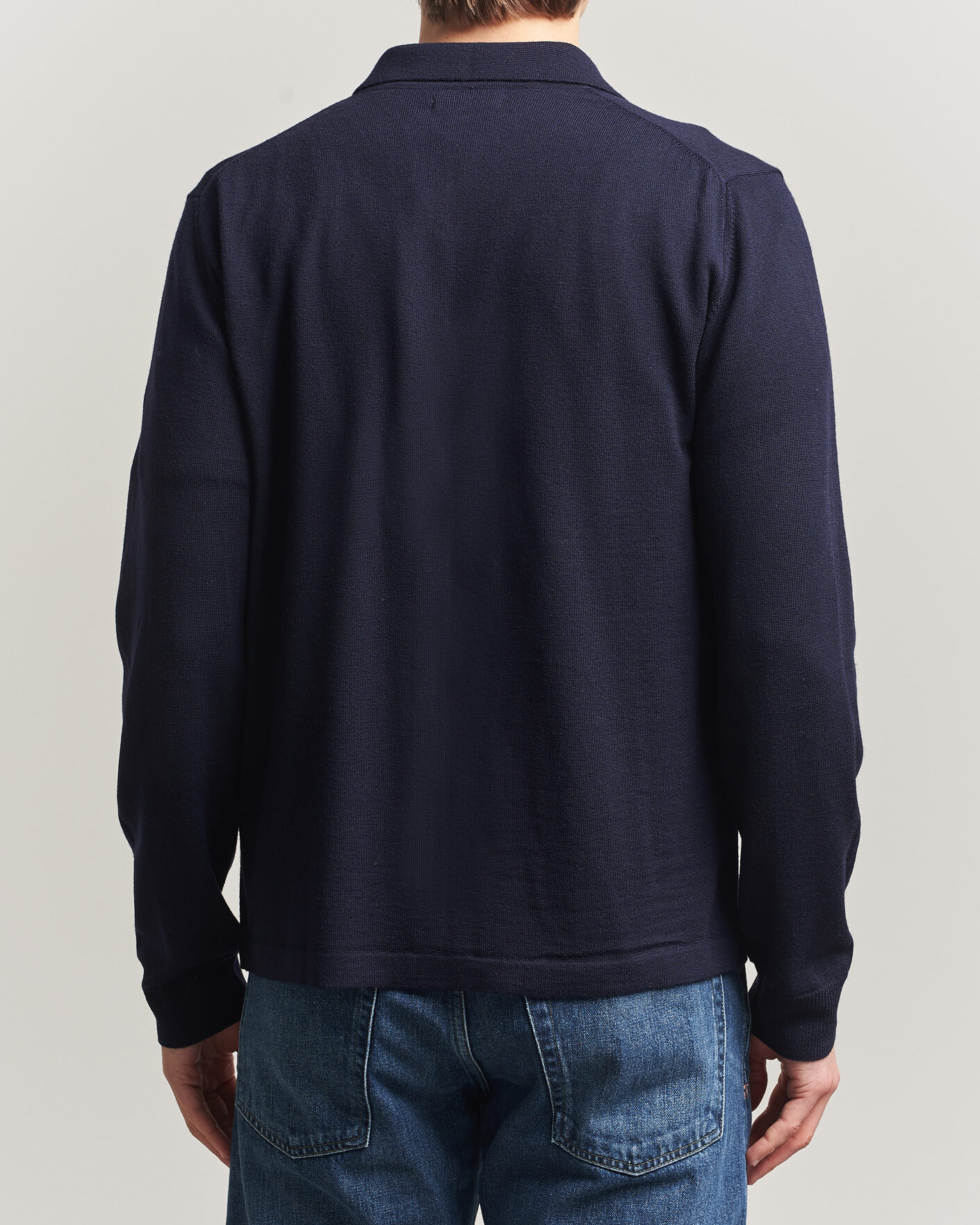 Herr | Tröjor | J.Lindeberg | Kaleb Merino Cardigan JL Navy