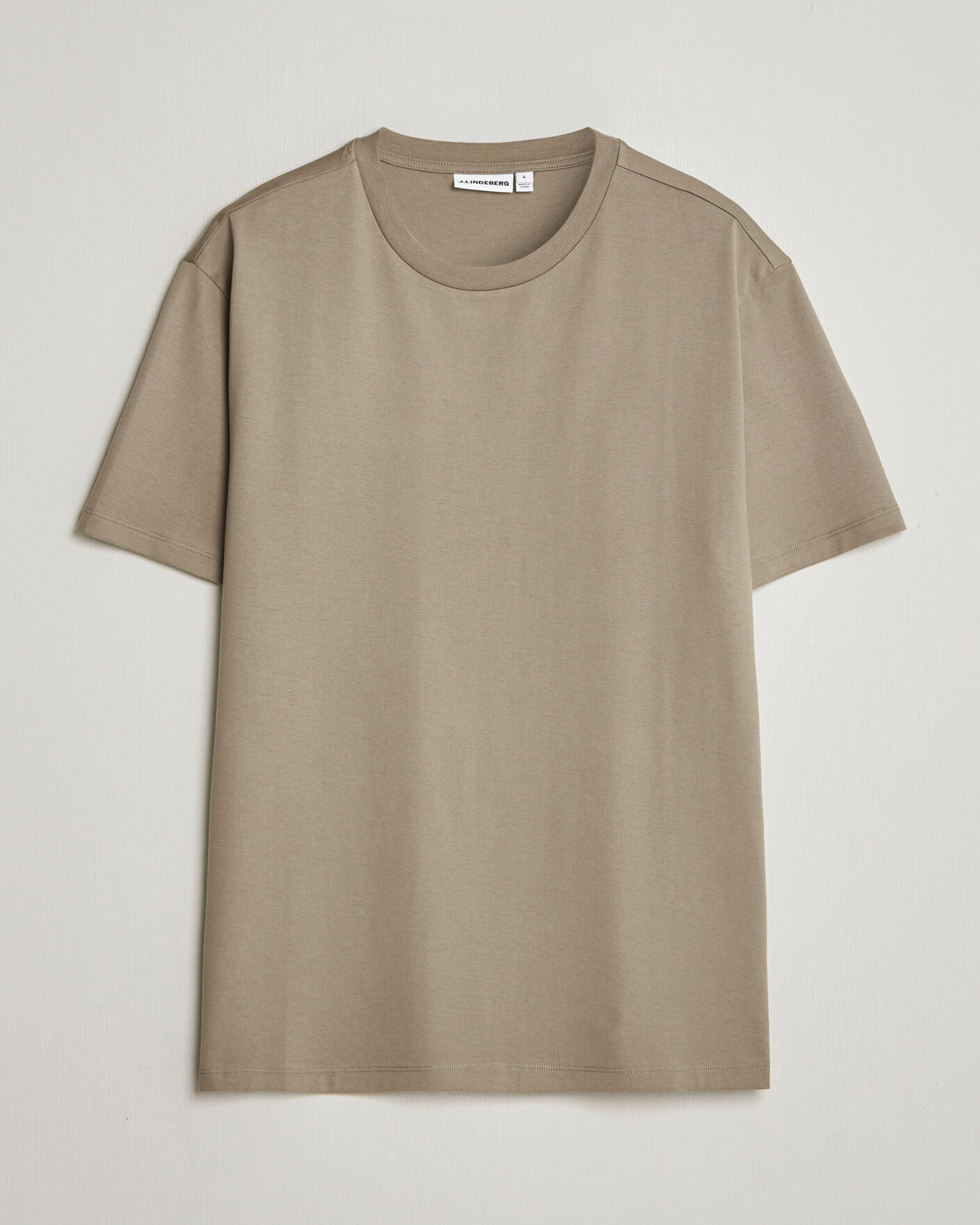 Herr | T-Shirts | J.Lindeberg | Sid Basic T-Shirt Brindle