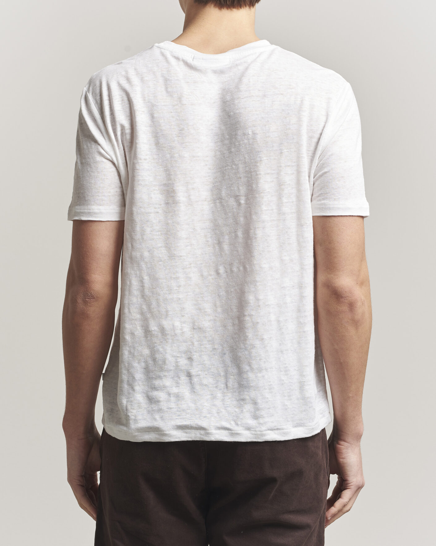 Herr | T-Shirts | J.Lindeberg | Coma Linen T-Shirt White