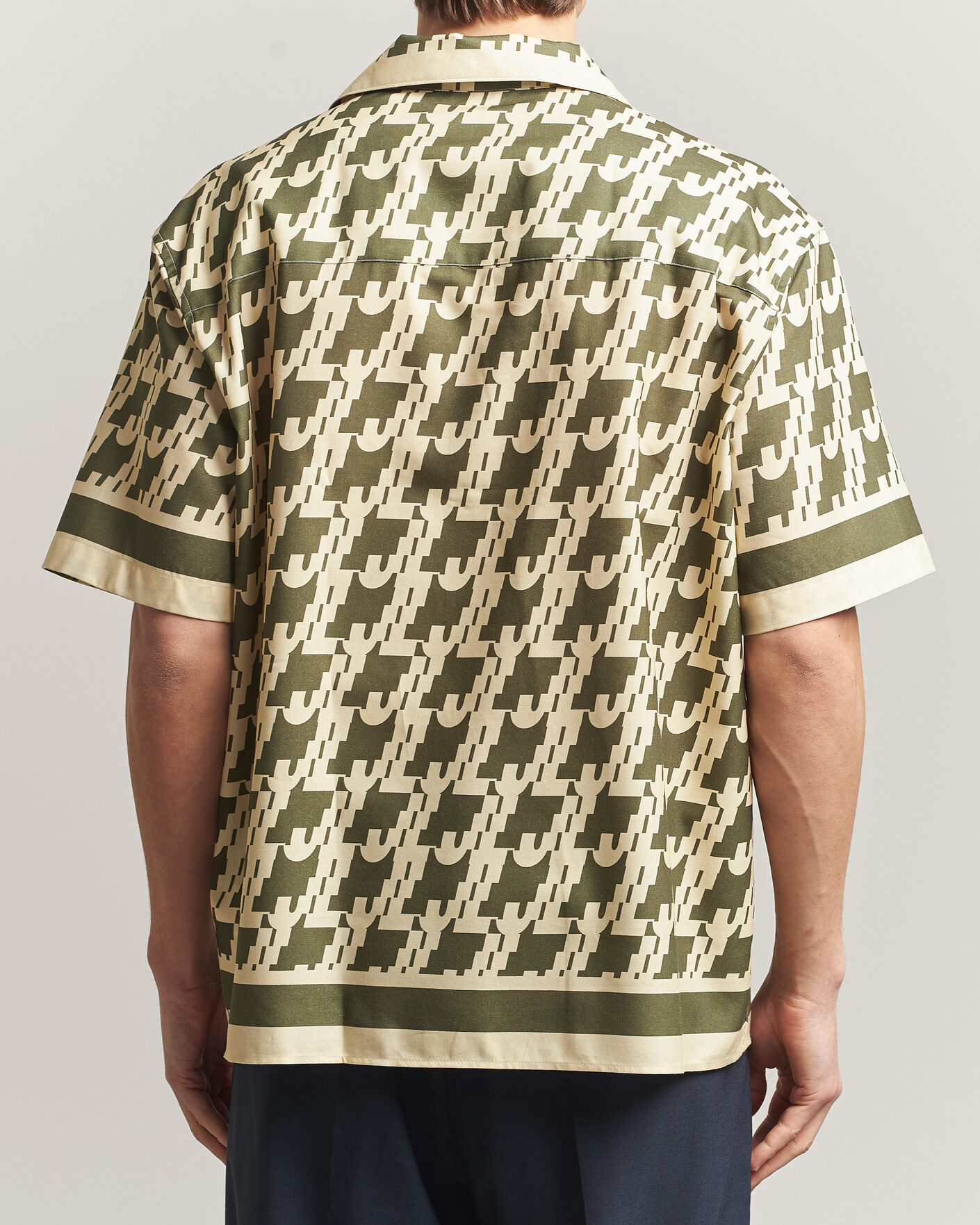 Herr | Skjortor | J.Lindeberg | Ellis Border Resort Shirt Glitch Kalamata