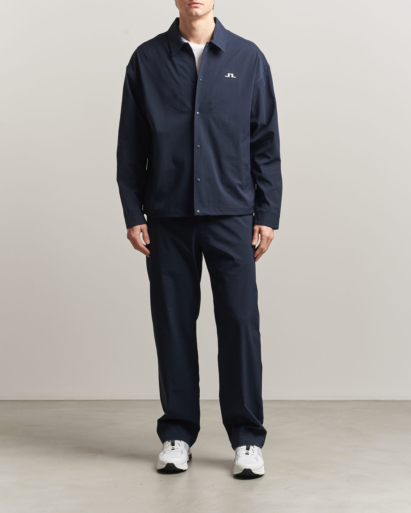 Herr | Skjortor | J.Lindeberg | Dex Coach Overshirt JL Navy