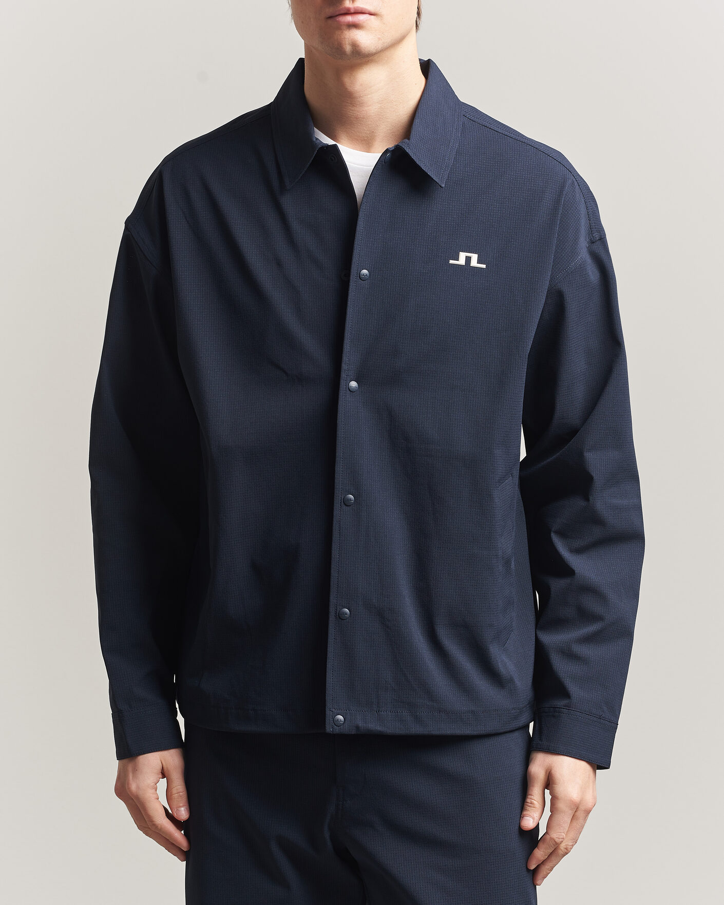 Herr | Skjortor | J.Lindeberg | Dex Coach Overshirt JL Navy