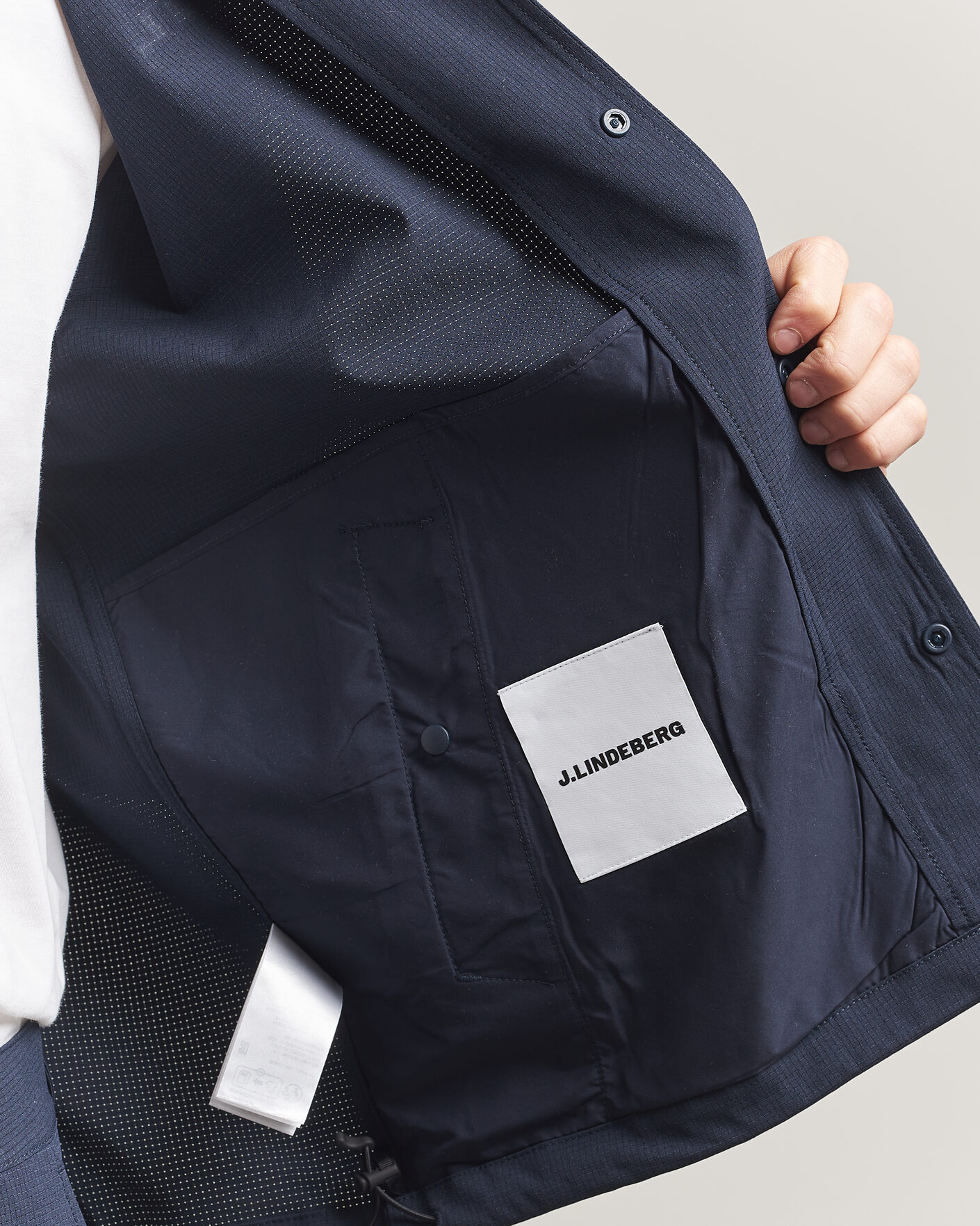 Herr | Skjortor | J.Lindeberg | Dex Coach Overshirt JL Navy