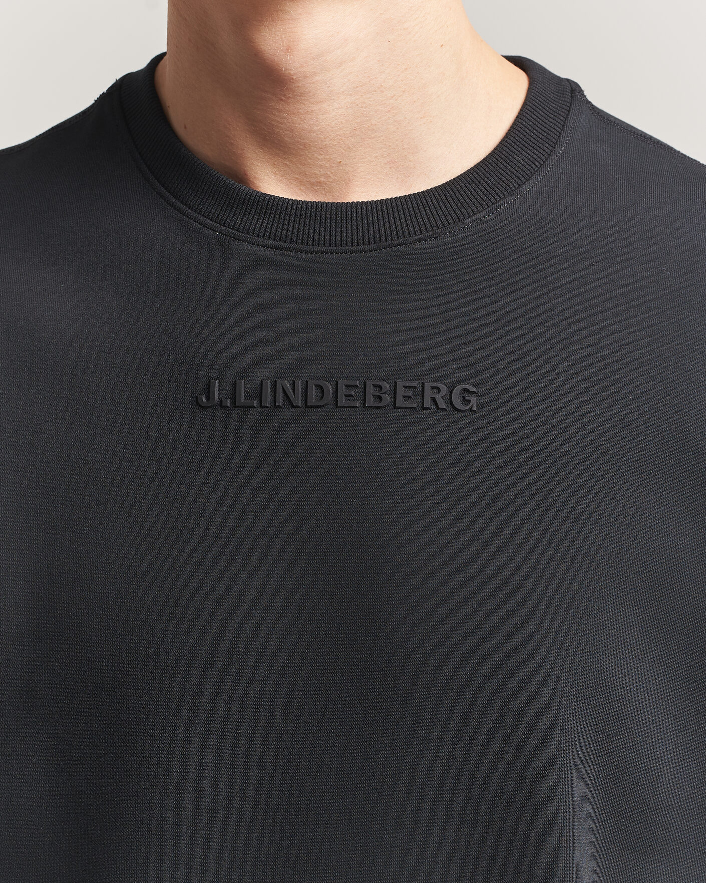 Herr | Tröjor | J.Lindeberg | Club Crew Neck Black