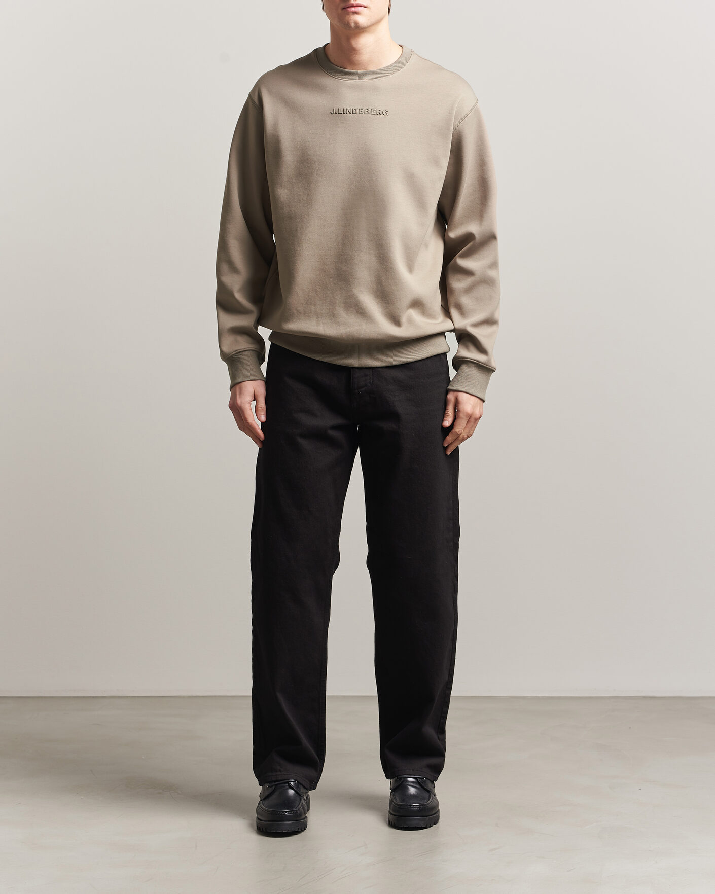 Herr | Tröjor | J.Lindeberg | Club Crew Neck Brindle