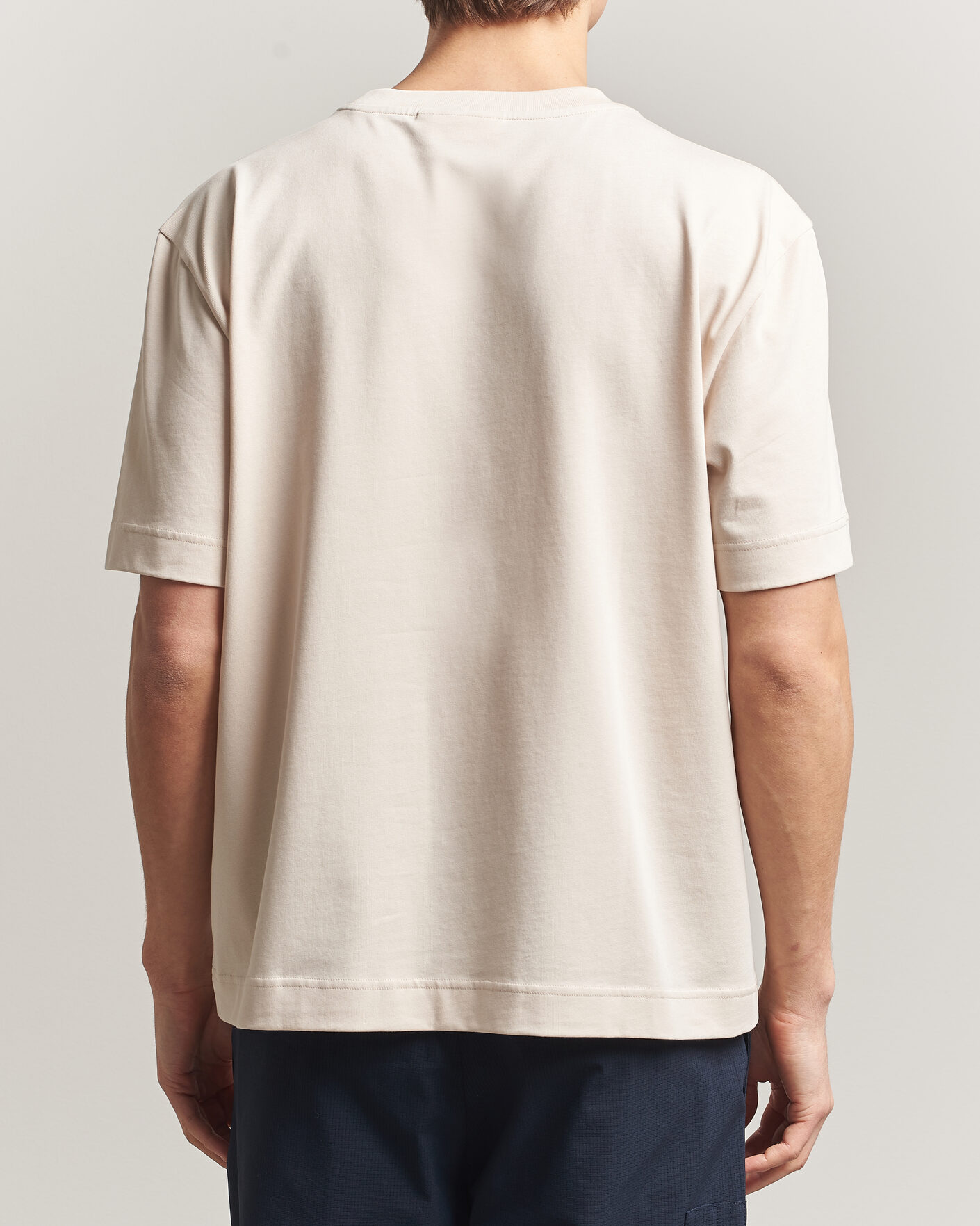 Herr | T-Shirts | J.Lindeberg | Hale Heavy Logo T-Shirt Moonbeam