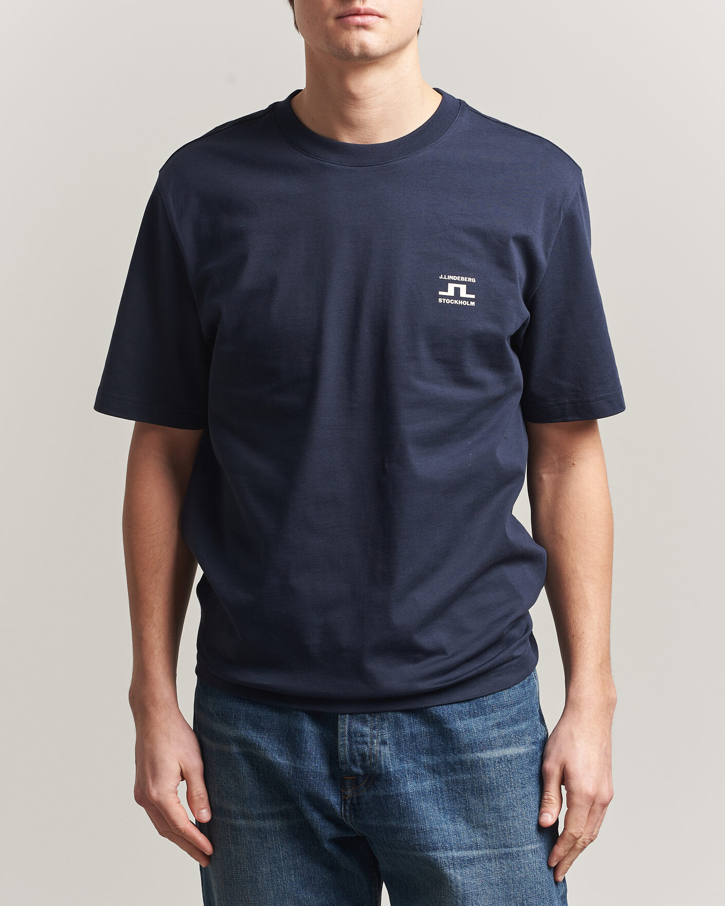 Herr | T-Shirts | J.Lindeberg | Parcie T-Shirt JL Navy