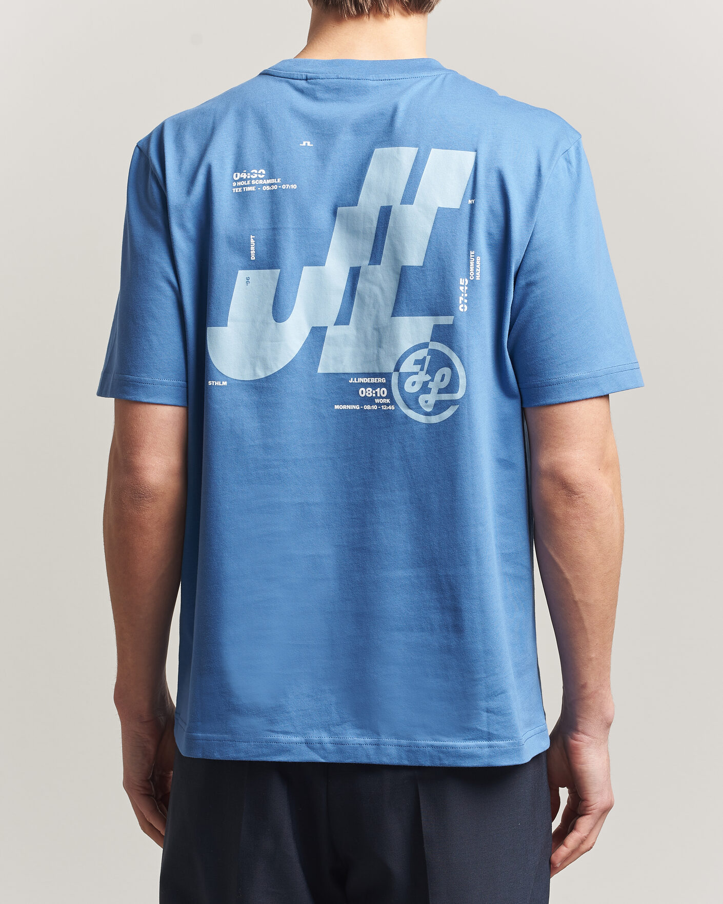 Herr | T-Shirts | J.Lindeberg | Parcie T-Shirt Federal Blue