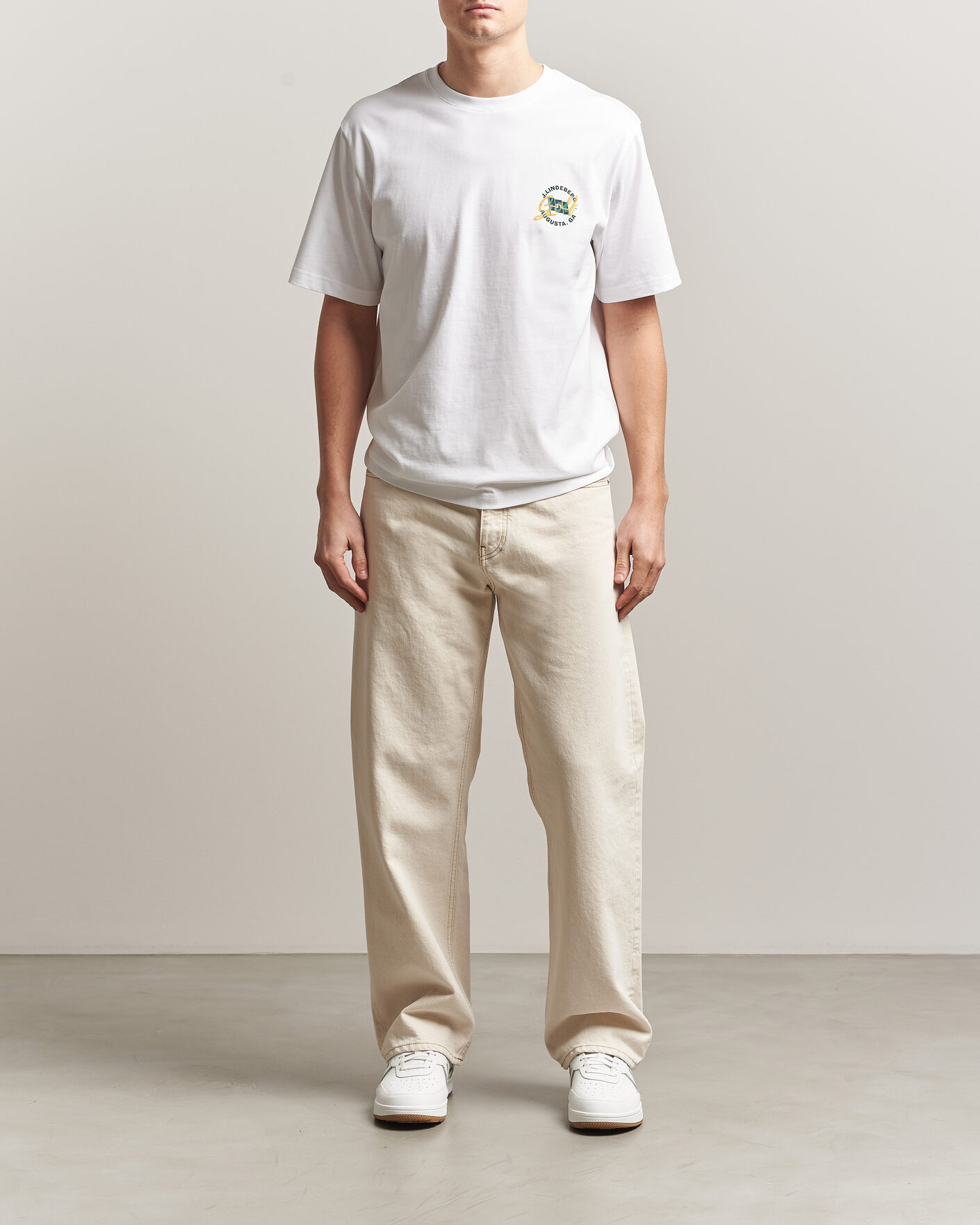 Herr | T-Shirts | J.Lindeberg | Parcie Tour T-Shirt White