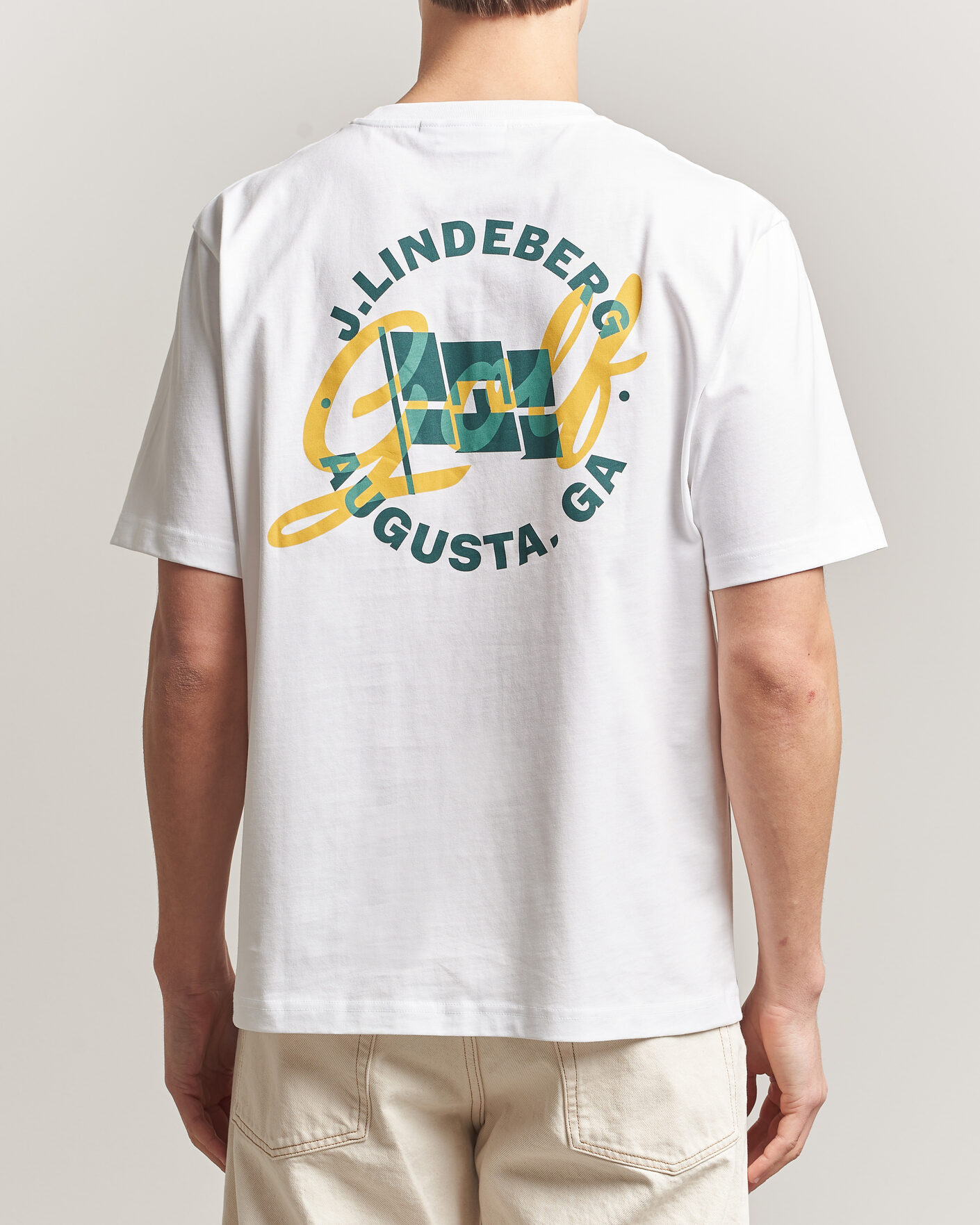 Herr | T-Shirts | J.Lindeberg | Parcie Masters Tour T-Shirt White