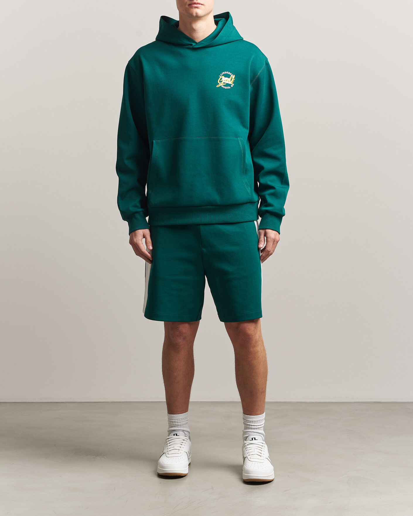 Herr | Tröjor | J.Lindeberg | Club Masters Tour Hoodie Forest Biome