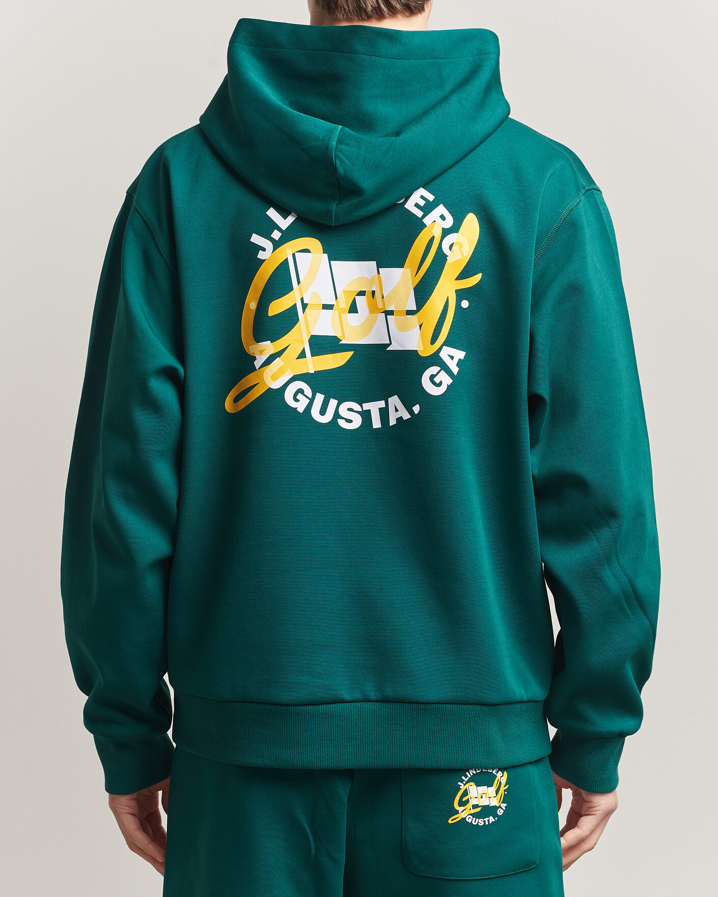 Herr | Tröjor | J.Lindeberg | Club Masters Tour Hoodie Forest Biome