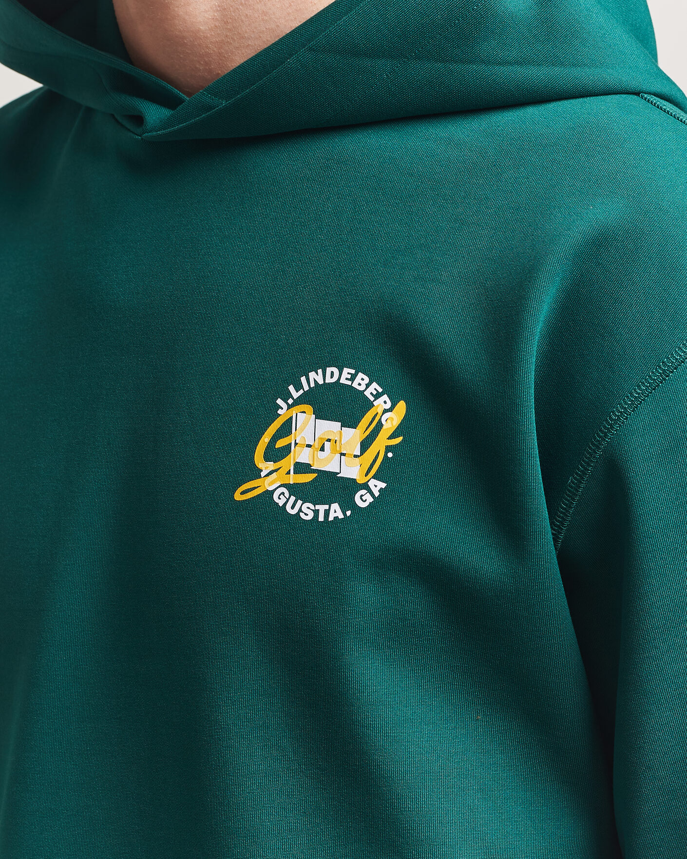 Herr | Tröjor | J.Lindeberg | Club Masters Tour Hoodie Forest Biome