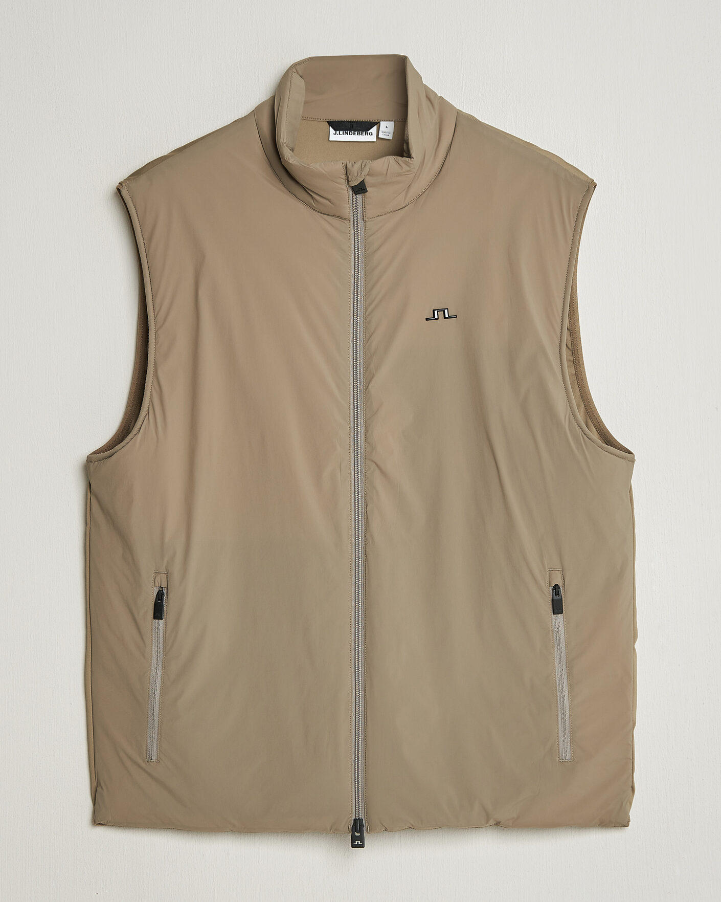 Herr | Västar | J.Lindeberg | Timor Hybrid Vest Brindle