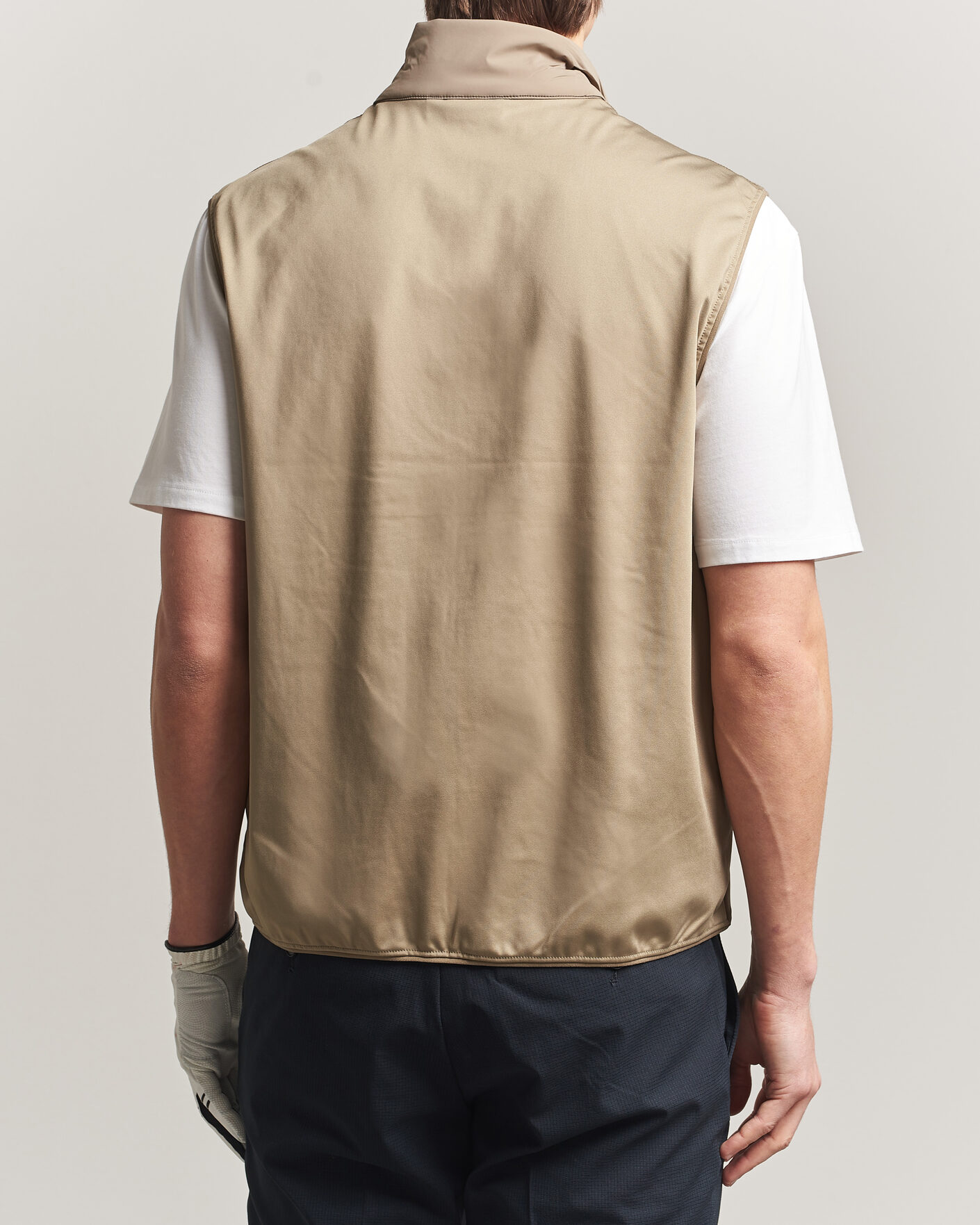 Herr | Västar | J.Lindeberg | Timor Hybrid Vest Brindle