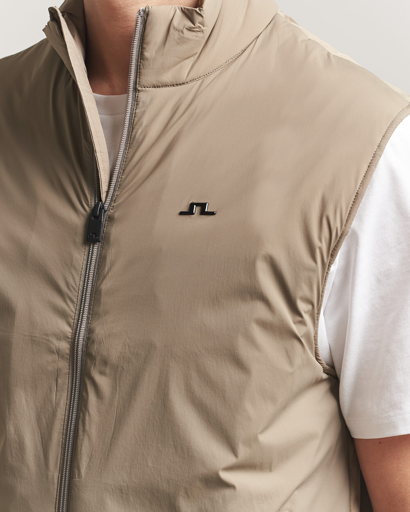 Herr | Västar | J.Lindeberg | Timor Hybrid Vest Brindle