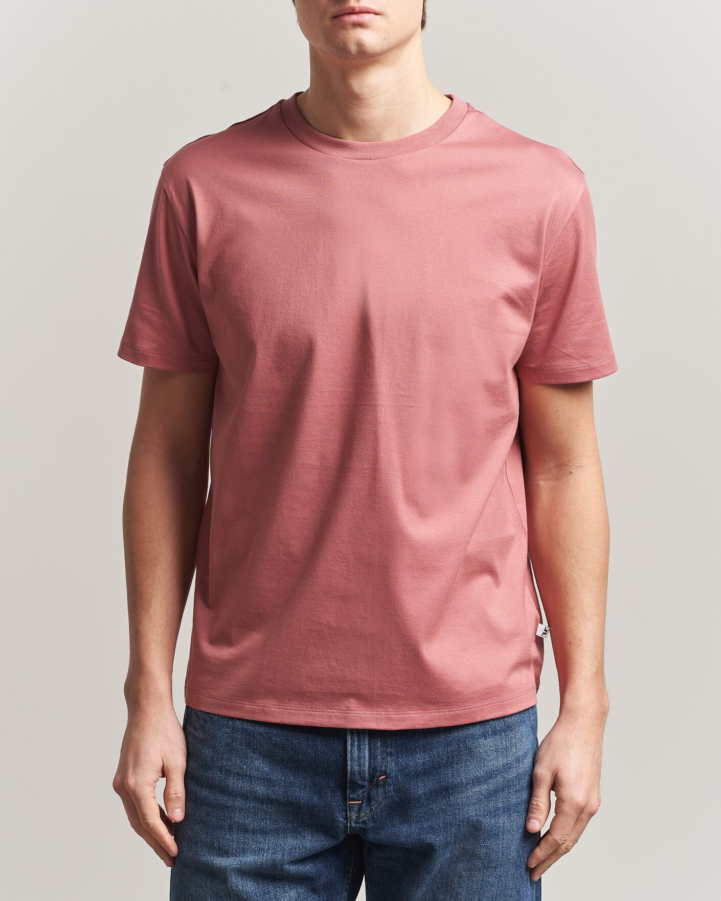 Herr | T-Shirts | J.Lindeberg | Sid Basic T-Shirt Withered Rose