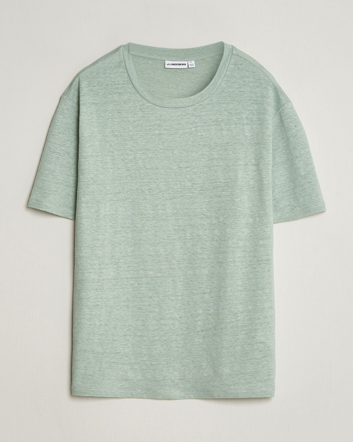 Herr | T-Shirts | J.Lindeberg | Coma Linen T-Shirt Jadeite