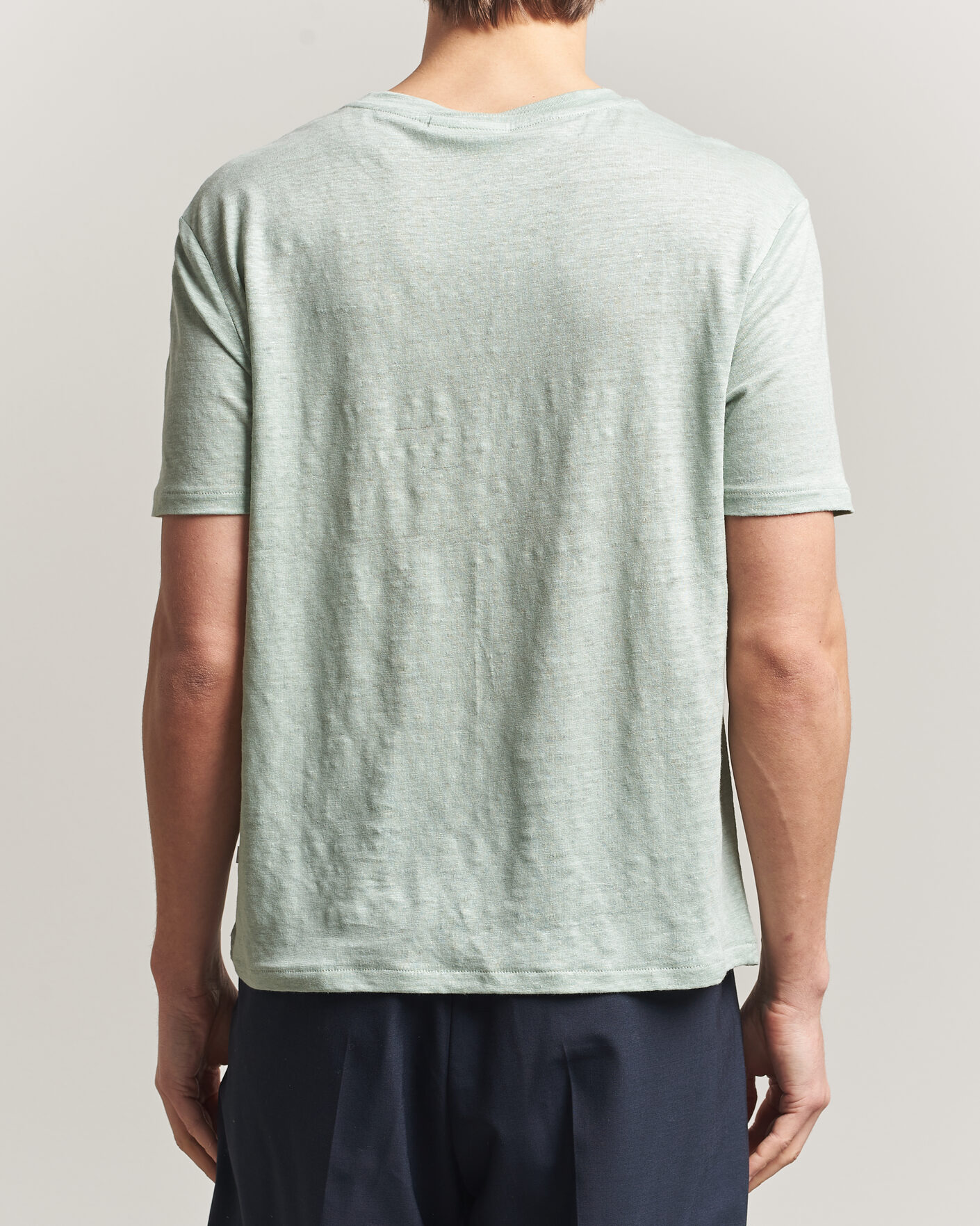 Herr | T-Shirts | J.Lindeberg | Coma Linen T-Shirt Jadeite