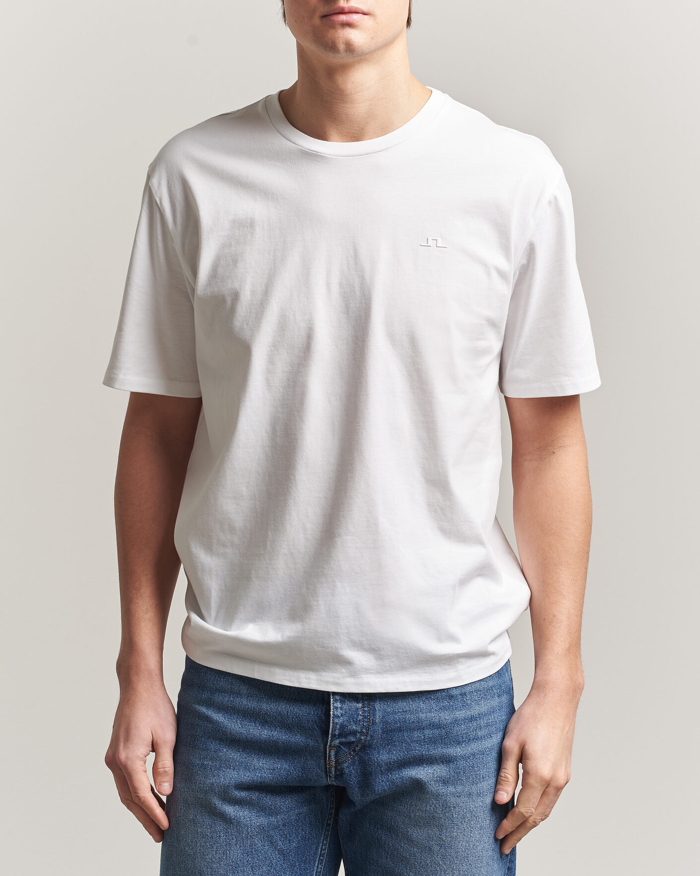Herr | T-Shirts | J.Lindeberg | Alpha T-Shirt White