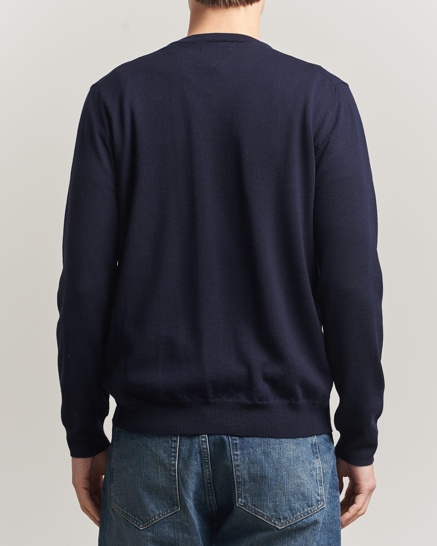 Herr | Tröjor | J.Lindeberg | Lymann Merino V-Neck Pullover JL Navy