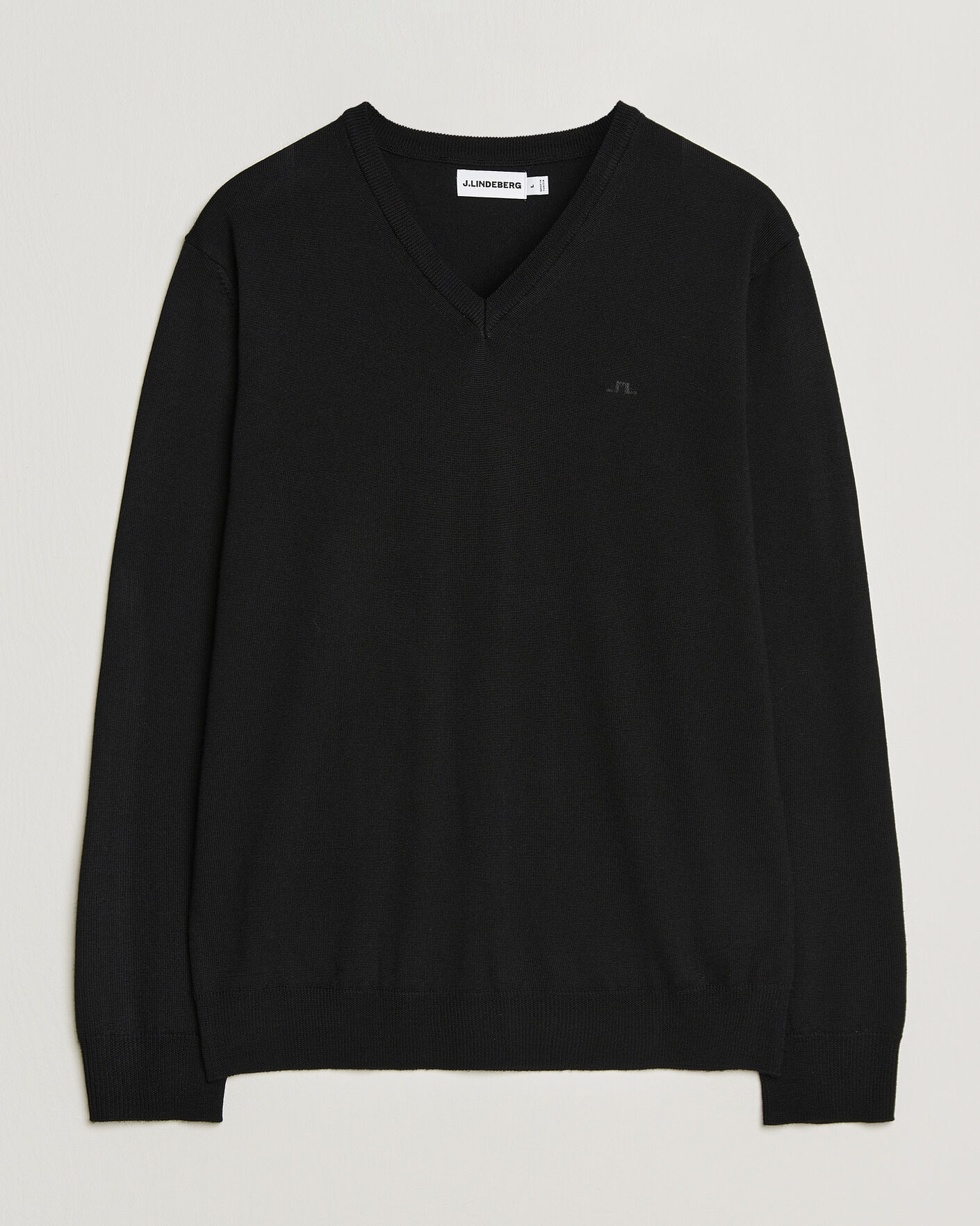 Herr | Tröjor | J.Lindeberg | Lymann Merino V-Neck Pullover Black