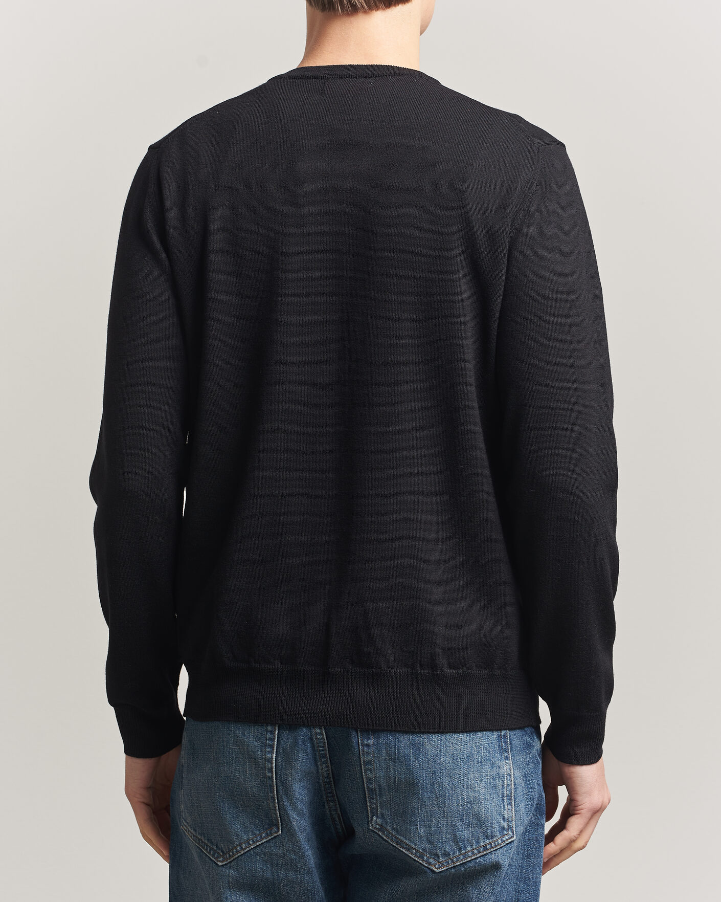 Herr | Tröjor | J.Lindeberg | Lymann Merino V-Neck Pullover Black