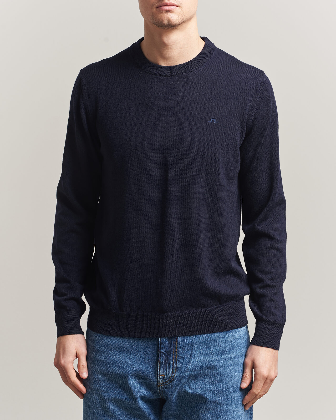 Herr | Tröjor | J.Lindeberg | Keane Merino Crew Neck Pullover JL Navy