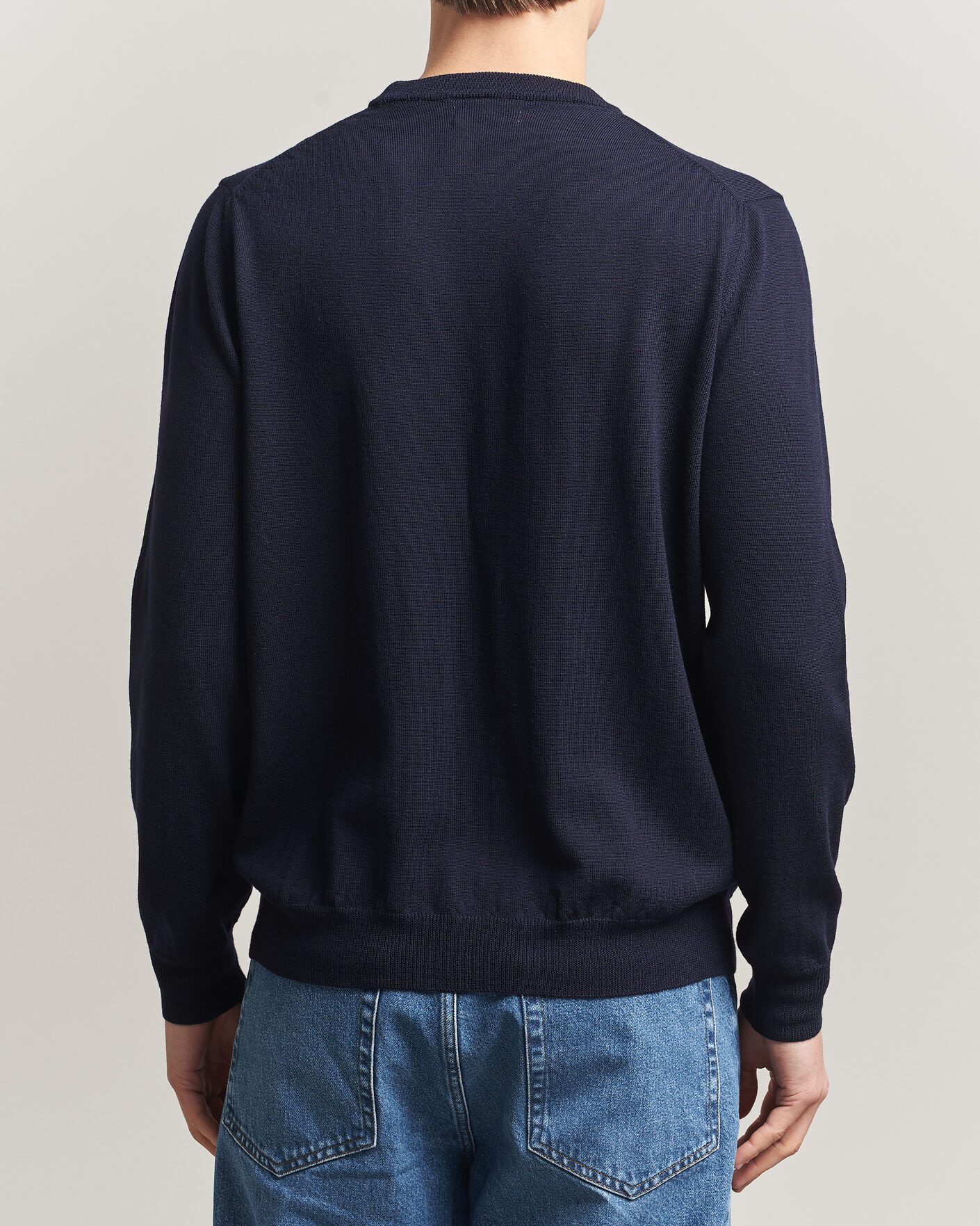 Herr | Tröjor | J.Lindeberg | Keane Merino Crew Neck Pullover JL Navy