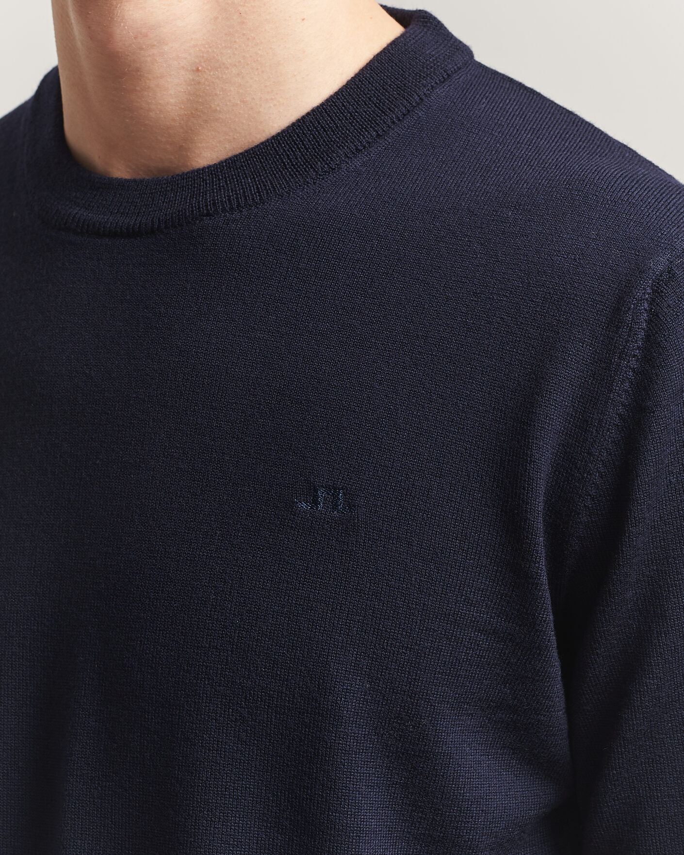 Herr | Tröjor | J.Lindeberg | Keane Merino Crew Neck Pullover JL Navy