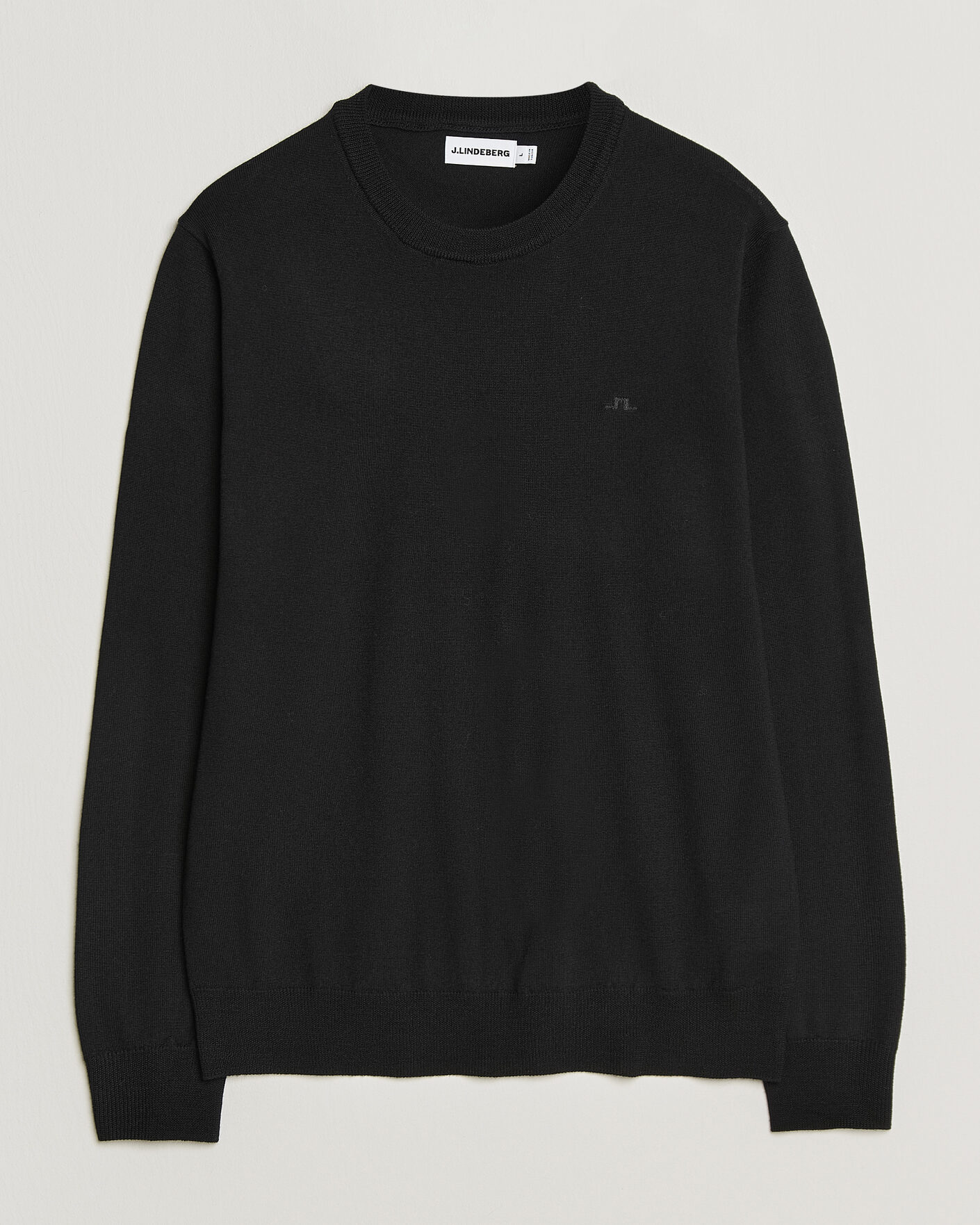 Herr | Tröjor | J.Lindeberg | Keane Merino Crew Neck Pullover Black