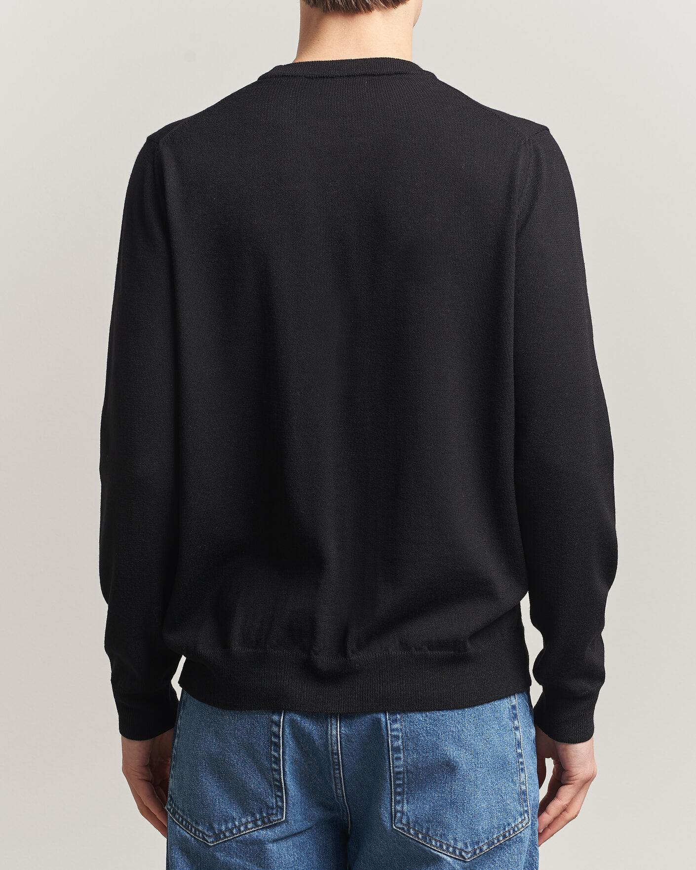 Herr | Tröjor | J.Lindeberg | Keane Merino Crew Neck Pullover Black